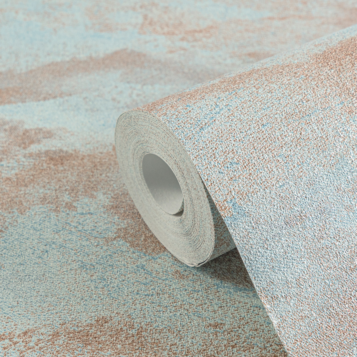 Papier peint Abstrait Coline Paysage bleu ciel cuivré - Metropolitan Stories 4 Hot Spots d'A.S. Création AMB5| Réf. AS-786565