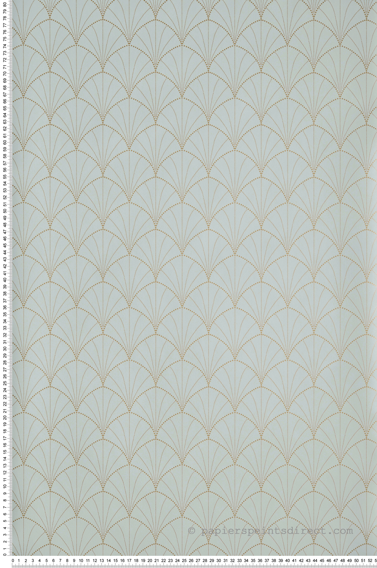 Papier peint Art Déco Stardust vert d'eau - The Place to Bed de Casélio | Réf. PTB101827020