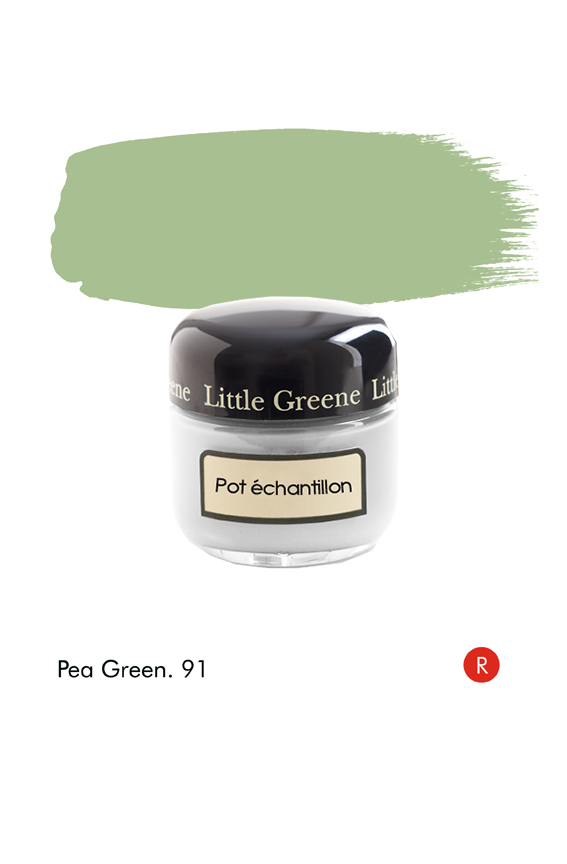 Pot échantillon Pea Green (Regency) n°91 - Finition Absolute Matt Emulsion