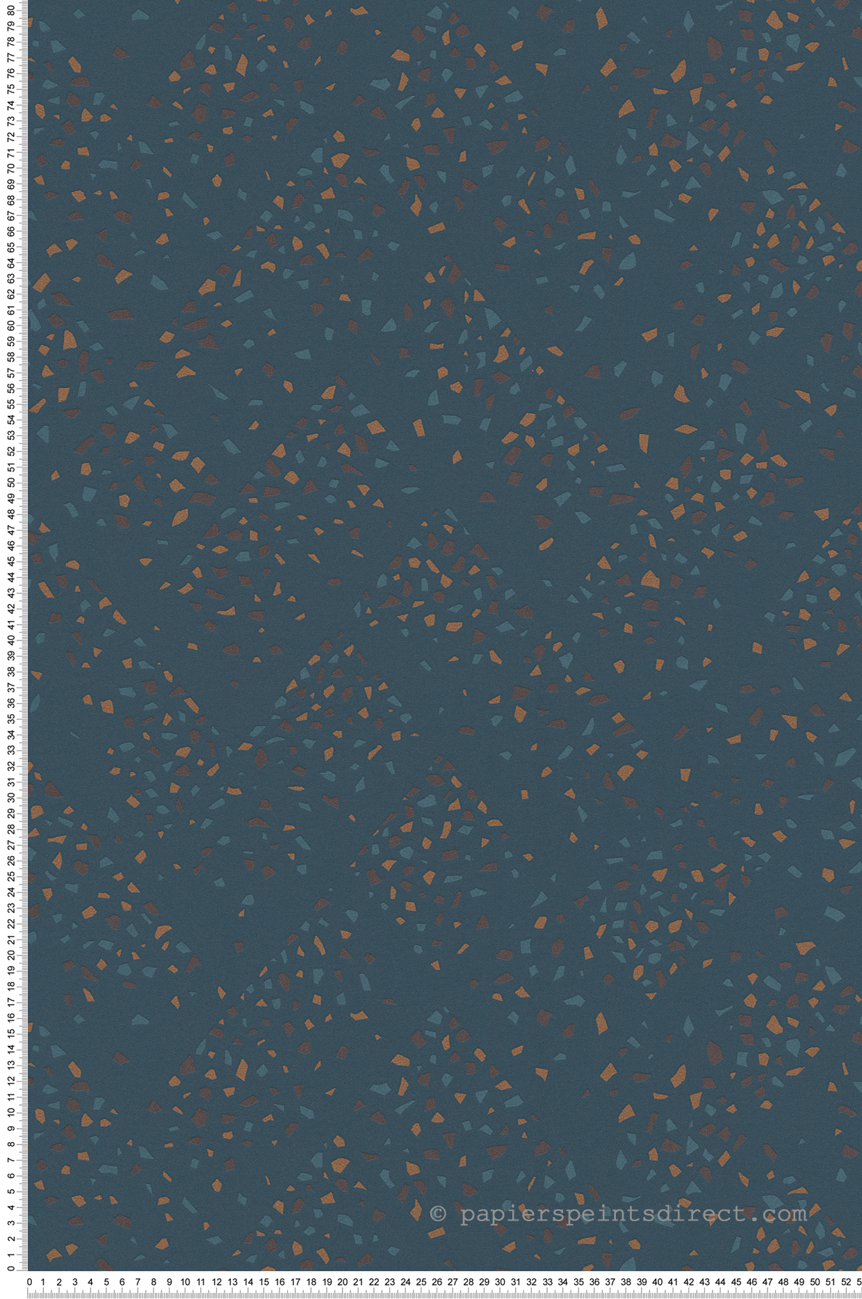 Papier peint Géométrique Terrazzo bleu pétrole - New Walls d'AS Création | Réf. SP15242