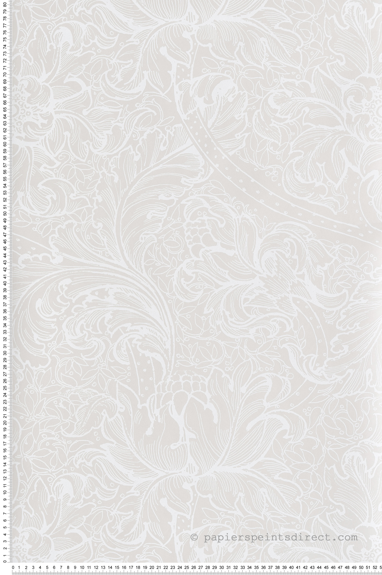 Papier peint Fleur Renaissance Baroque beige - The Wall Llewelyn-Bowen de Lutèce | Réf. LTC-LB25143