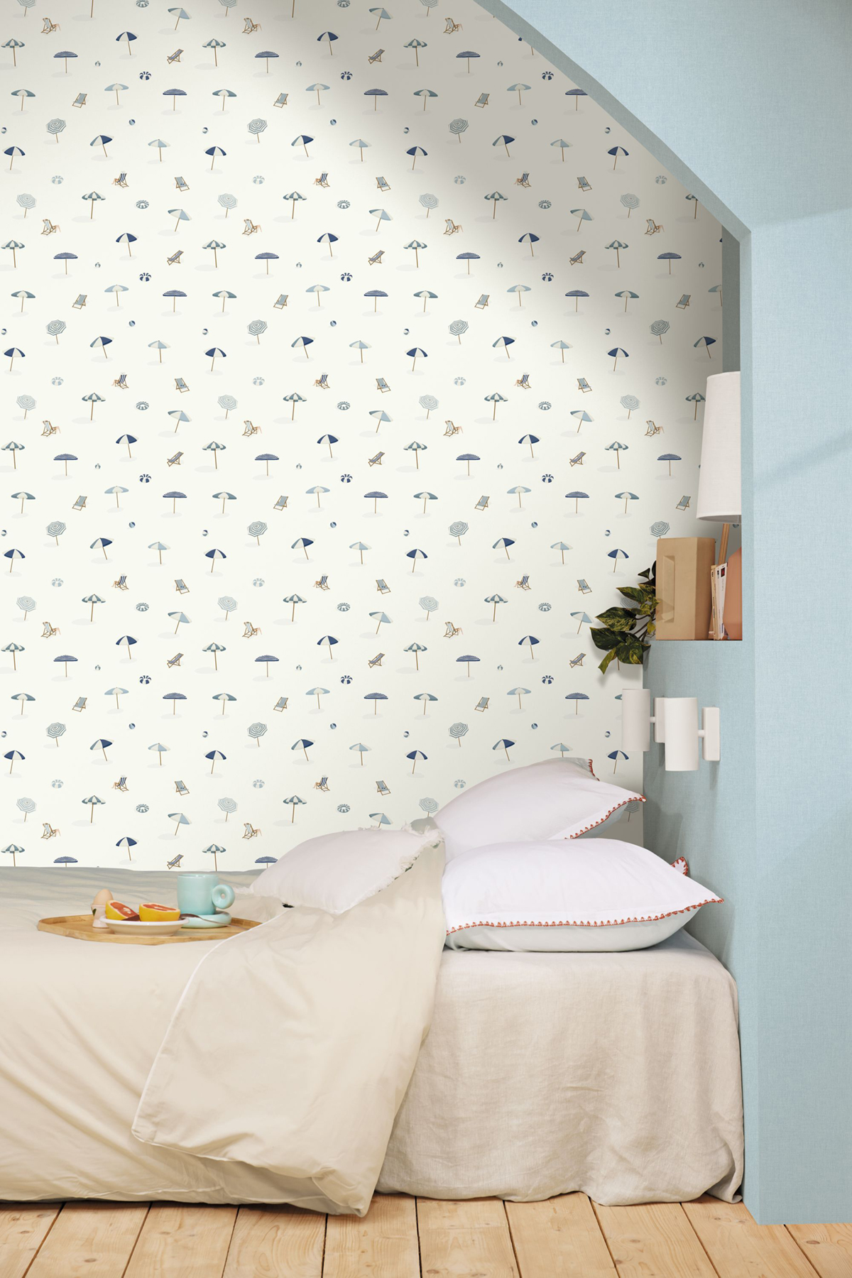 Papier peint Plage Solara bleu - Blue Shades de Casélio | Réf. BLS107566066