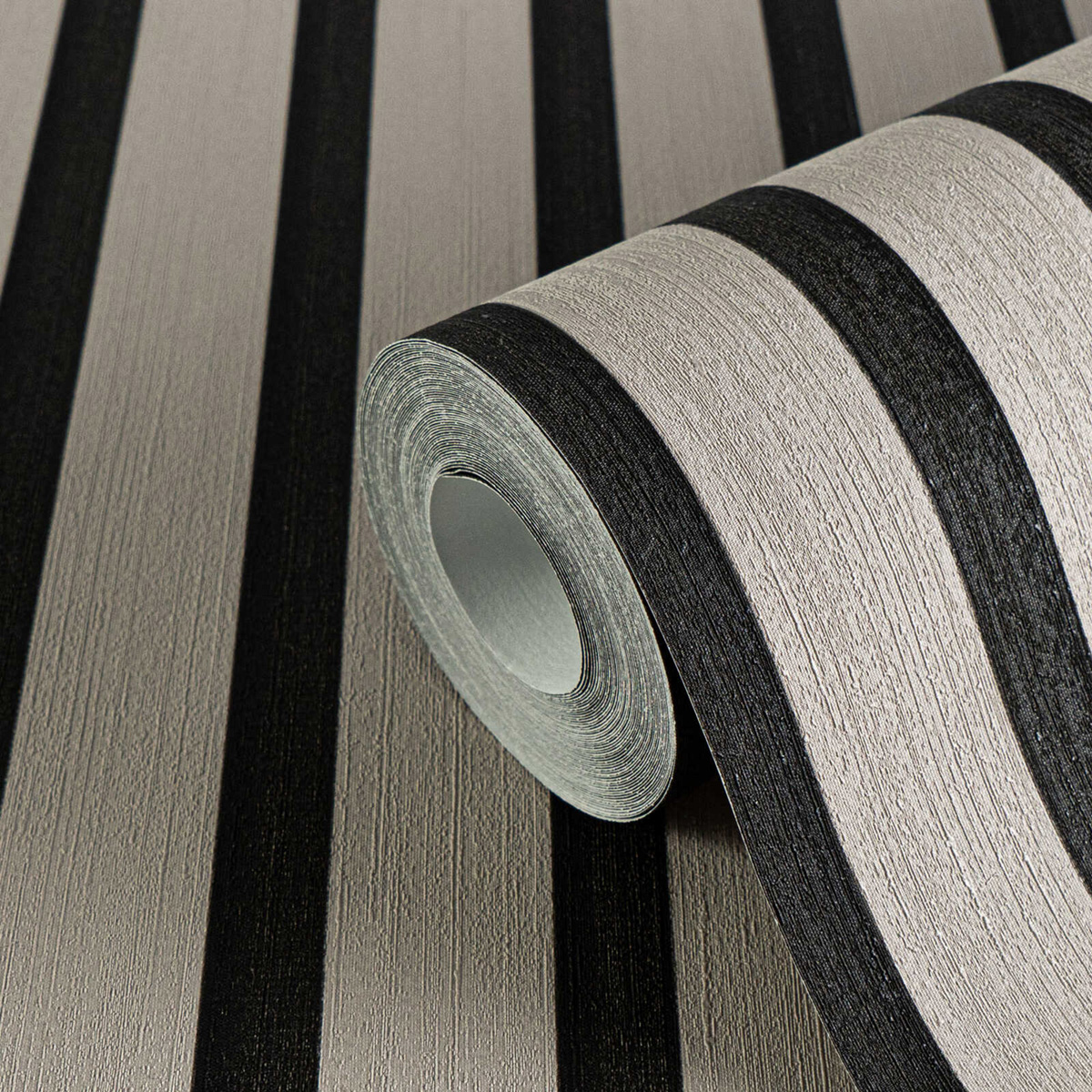 Papier peint Tasseaux Lattes noir ficelle - Pintwalls 3 d'A.S. Création ZOOM | Réf. AS-786283