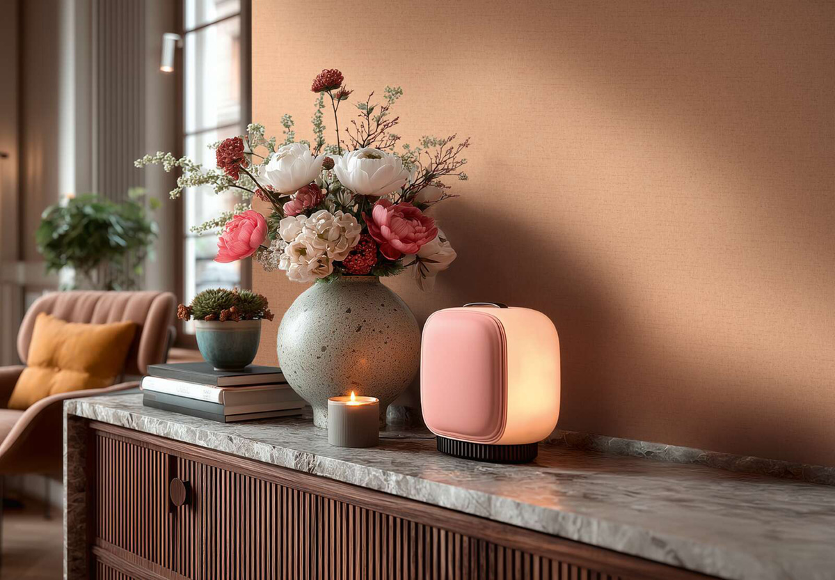 Papier peint Faux Uni Textile terre cuite - Vibes & Styles d'A.S. Création AMB3| Réf. AS-792026