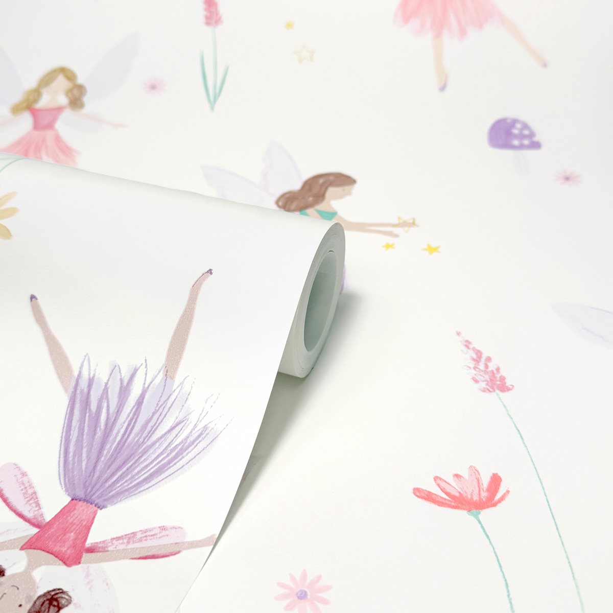 Papier peint Fée Enfant rose violet - Imagine de Lutèce ROLL | Réf. LTC-DL27563