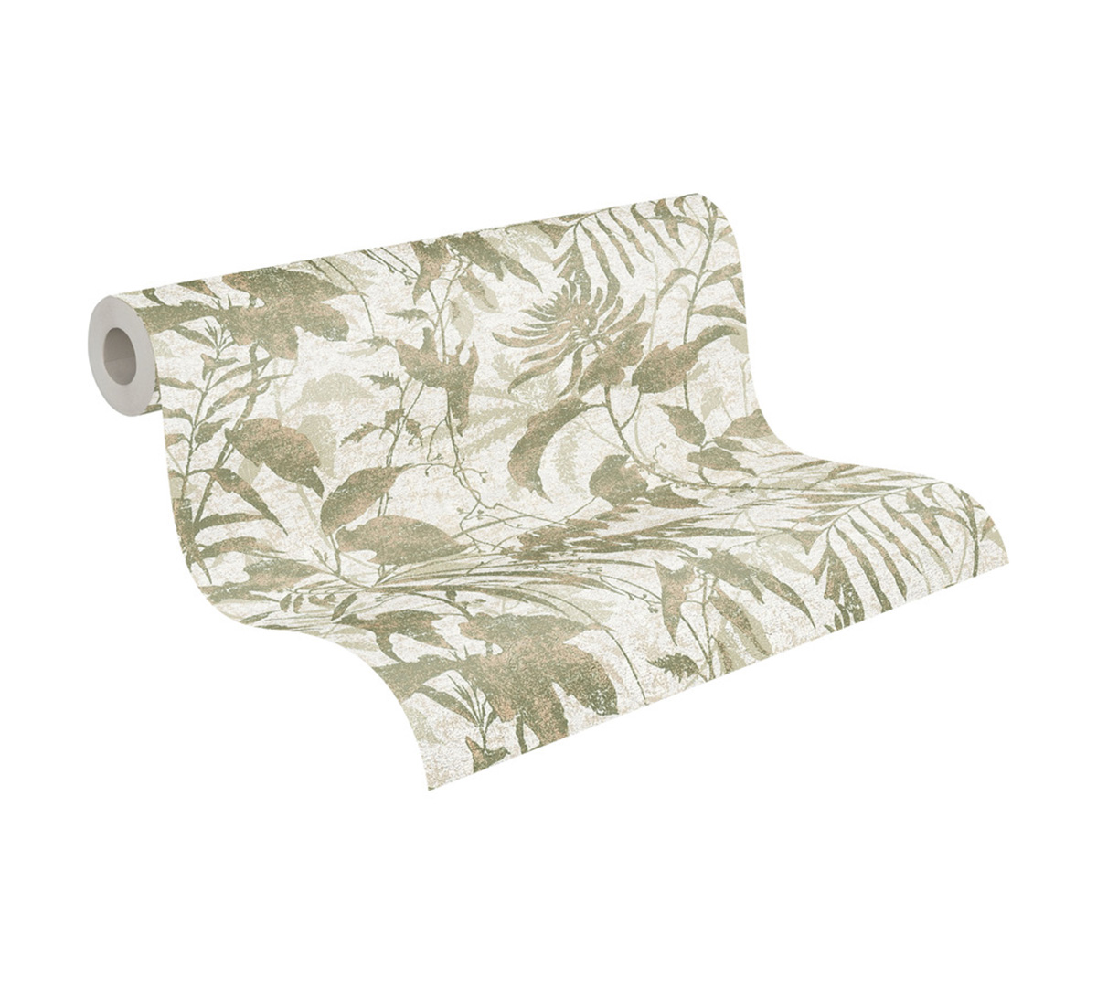 Papier peint Végétaux Jungle vert sauge doré - Metropolitan Stories 4 Hot Spots d'A.S. Création AMB4| Réf. AS-782031