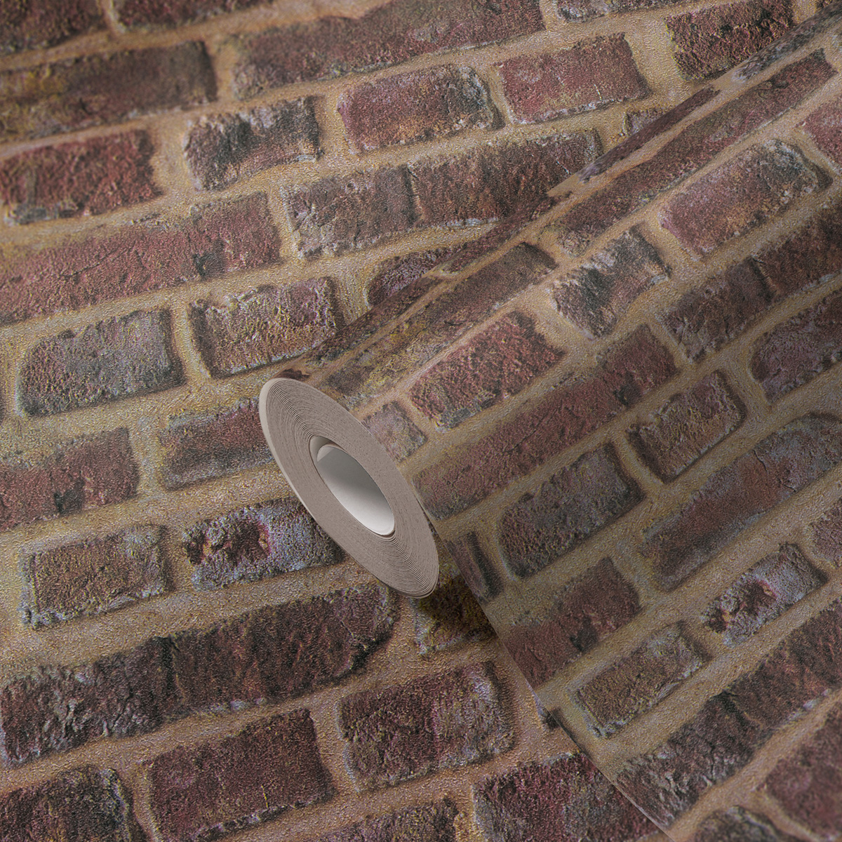 Papier peint Briquette Industrielle sable - Elements 2 d'A.S. Création ROLLZ | Réf. AS-371611