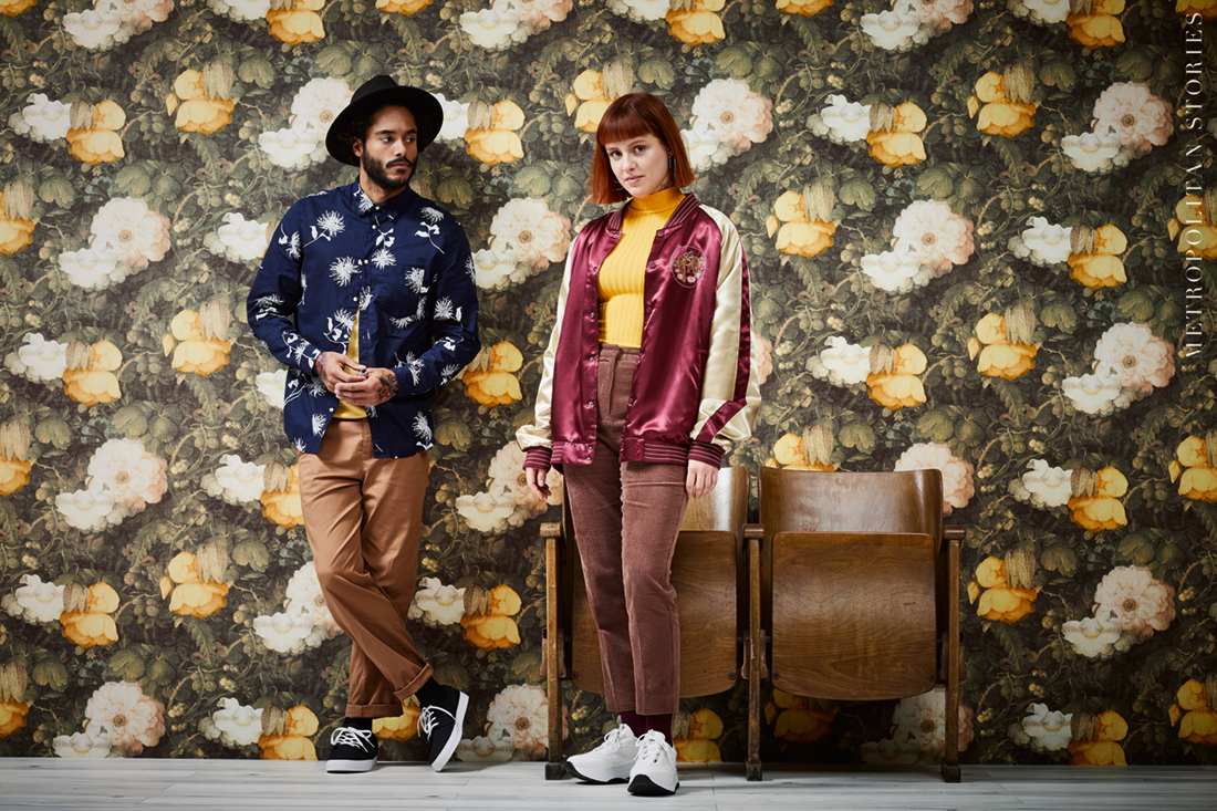 Papier peint Fleurs Vintage jaune - Metropolitan Stories d'AS Création | Réf. SP14665