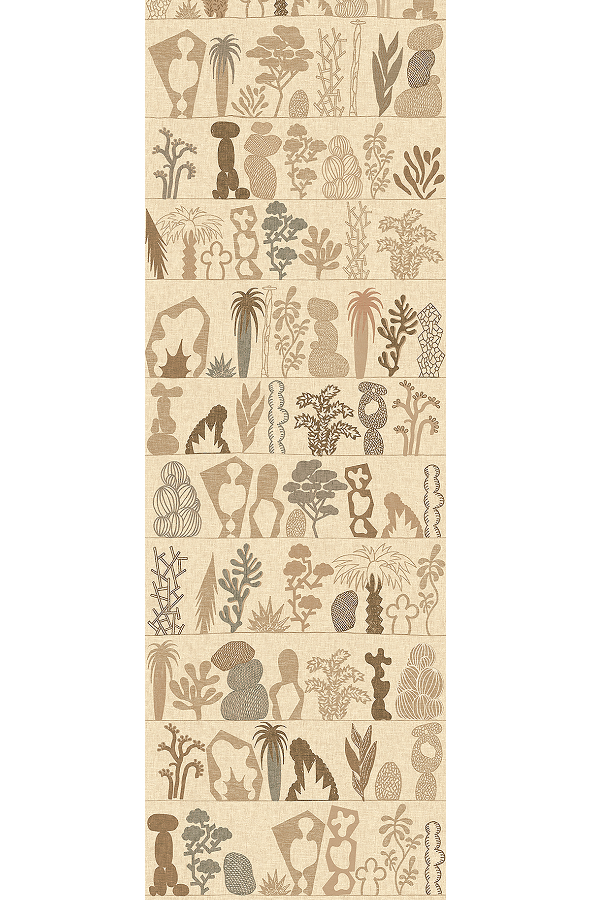 Papier peint panoramique Ethnique Gaudia ivoire - A H260 - Joy de Masureel | Réf. MAS-DGJOY2011-260