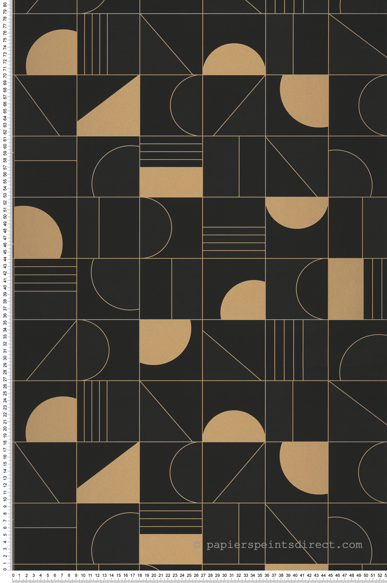 Papier peint Géométrique Puzzle noir - Labyrinth de Casélio | Réf. LBY102109026