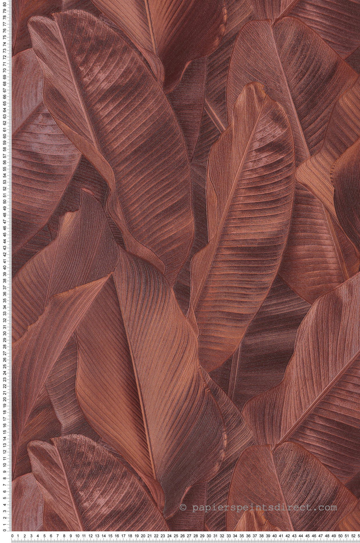 Papier peint Feuille Banana rouge - Folium de Montecolino | Réf. MC-FO17810