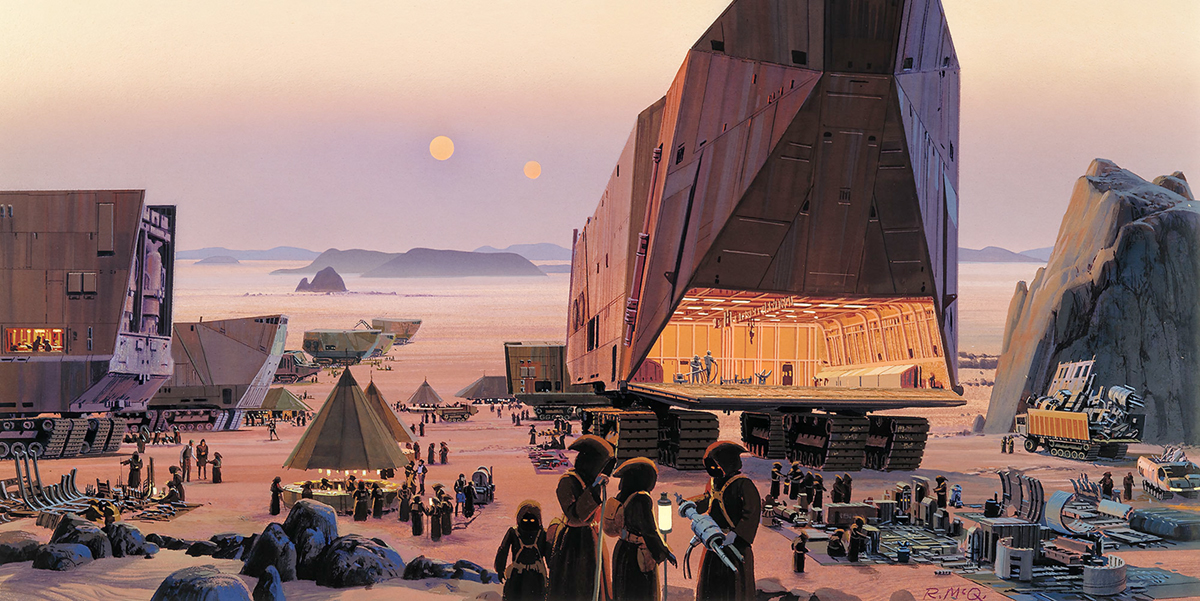 Papier peint Star Wars Classic RMQ Java Market - Papier peint Panoramique Komar