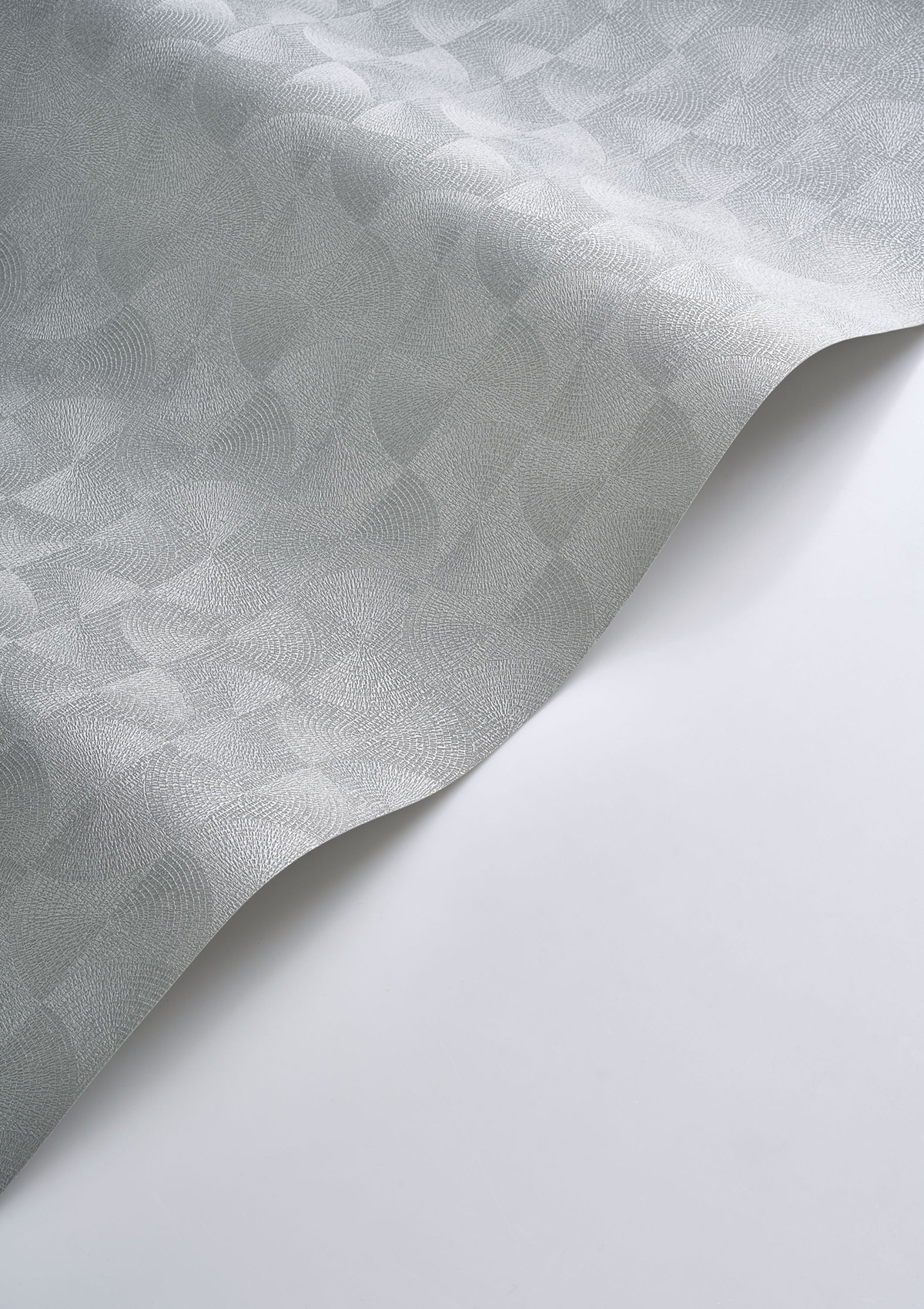 Papier peint Mosaïque Cercle Asterios bleu argenté - Solaris de Casadéco ROLL | Réf. SOLA201889172