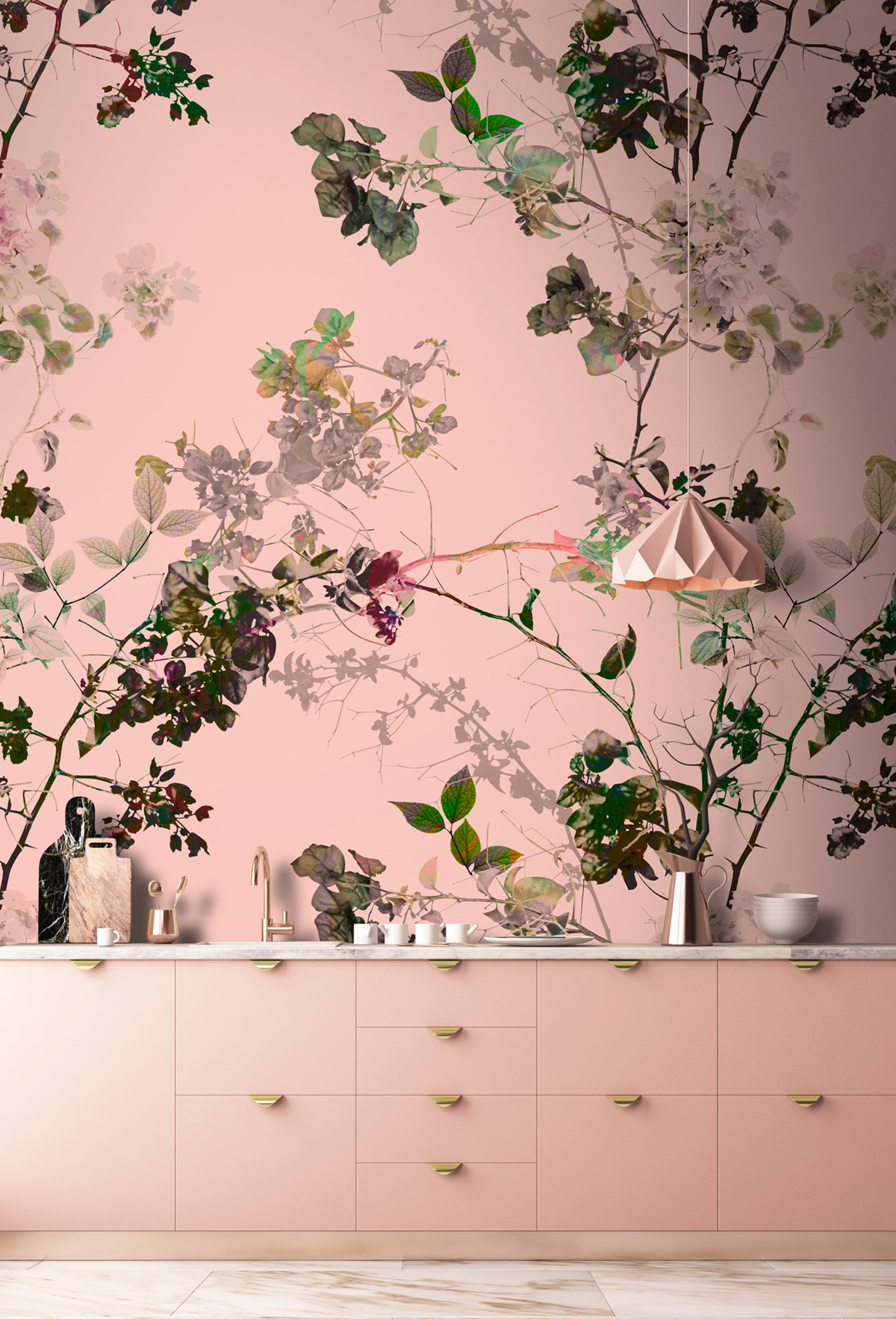 Papier peint panoramique Nature Branches 1  - Référence DD110276 - Intissé 200g/m2 - Standard 500 x 270