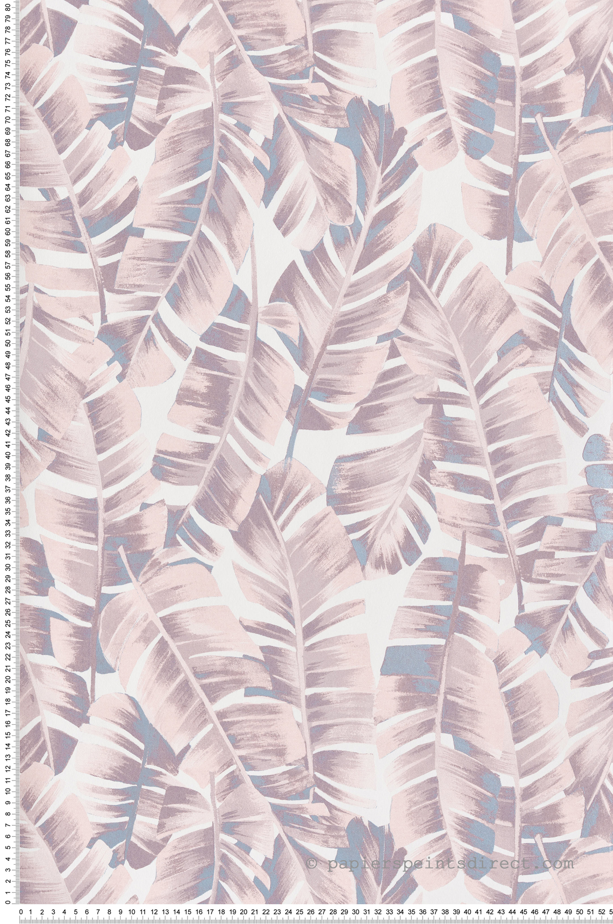 Papier peint Feuille Palme Folium rose - Botanica de Casadéco | Réf. BOTA85944167