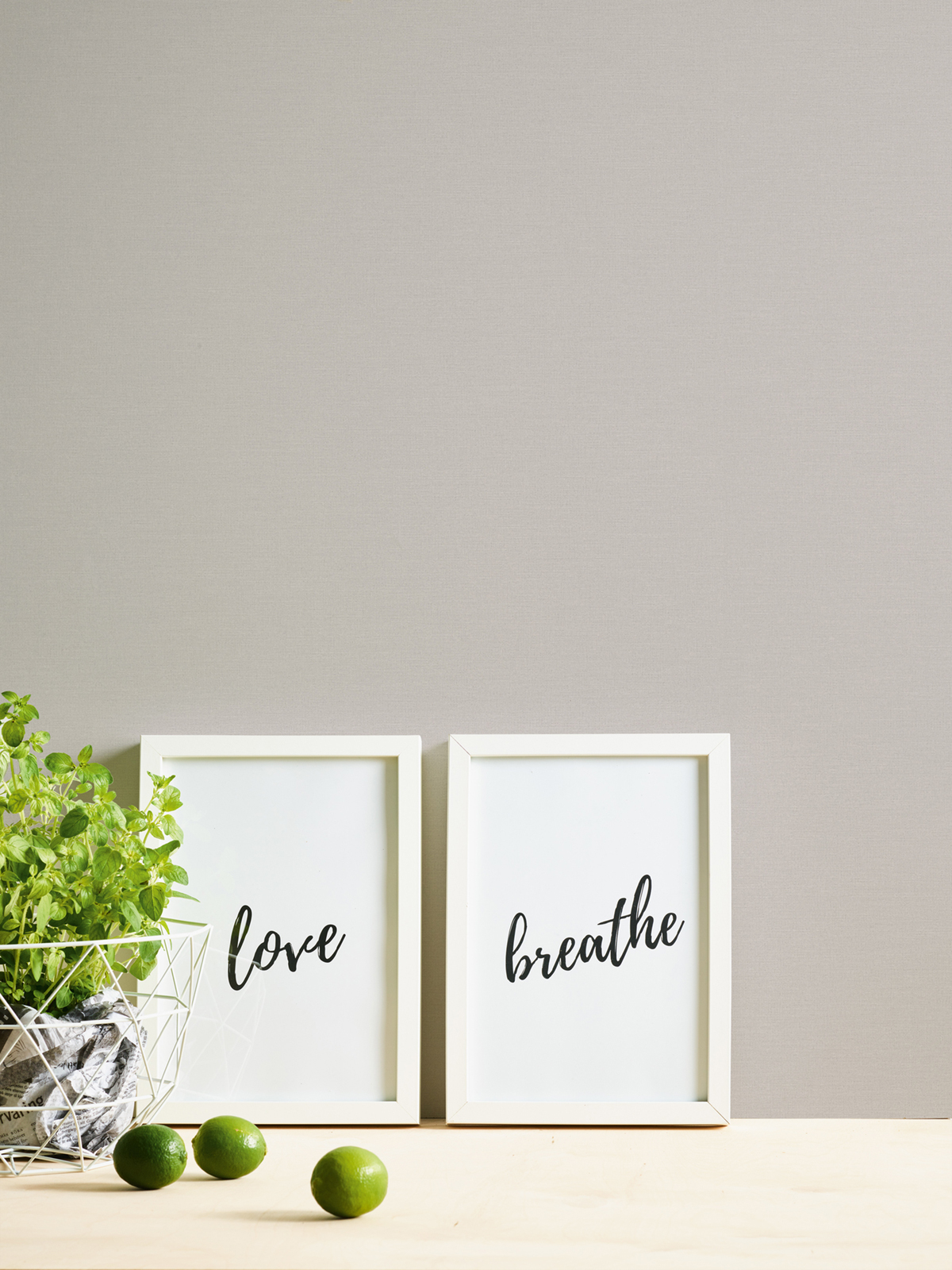 Papier peint Uni Around gris taupé clair - The Wall 2 d'A.S. Création AMB2 | Réf. AS-389031