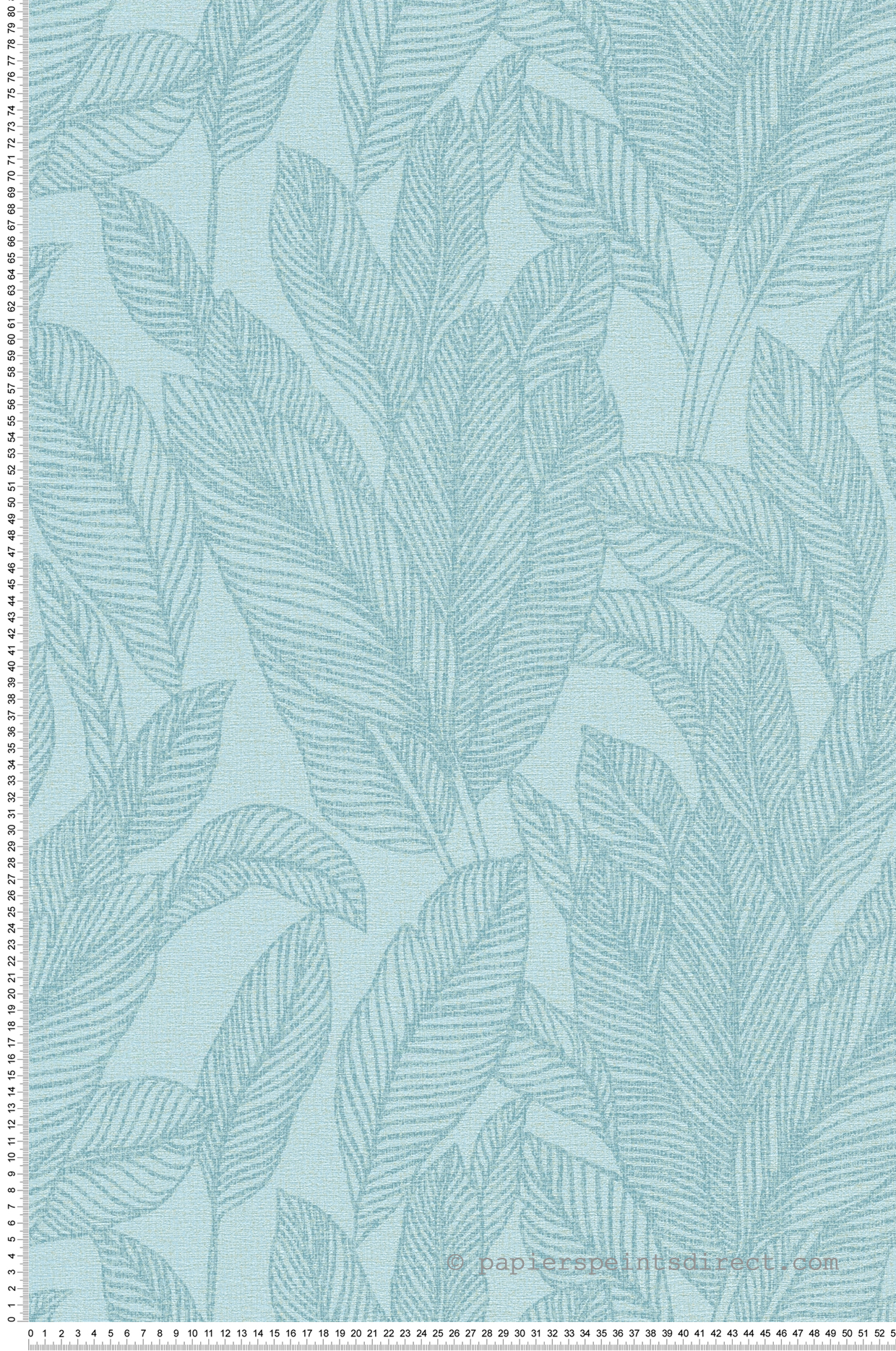 Papier peint Feuille Golden Fern bleu ciel - Cosmoliving d'A.S. Création | Réf. AS-790643