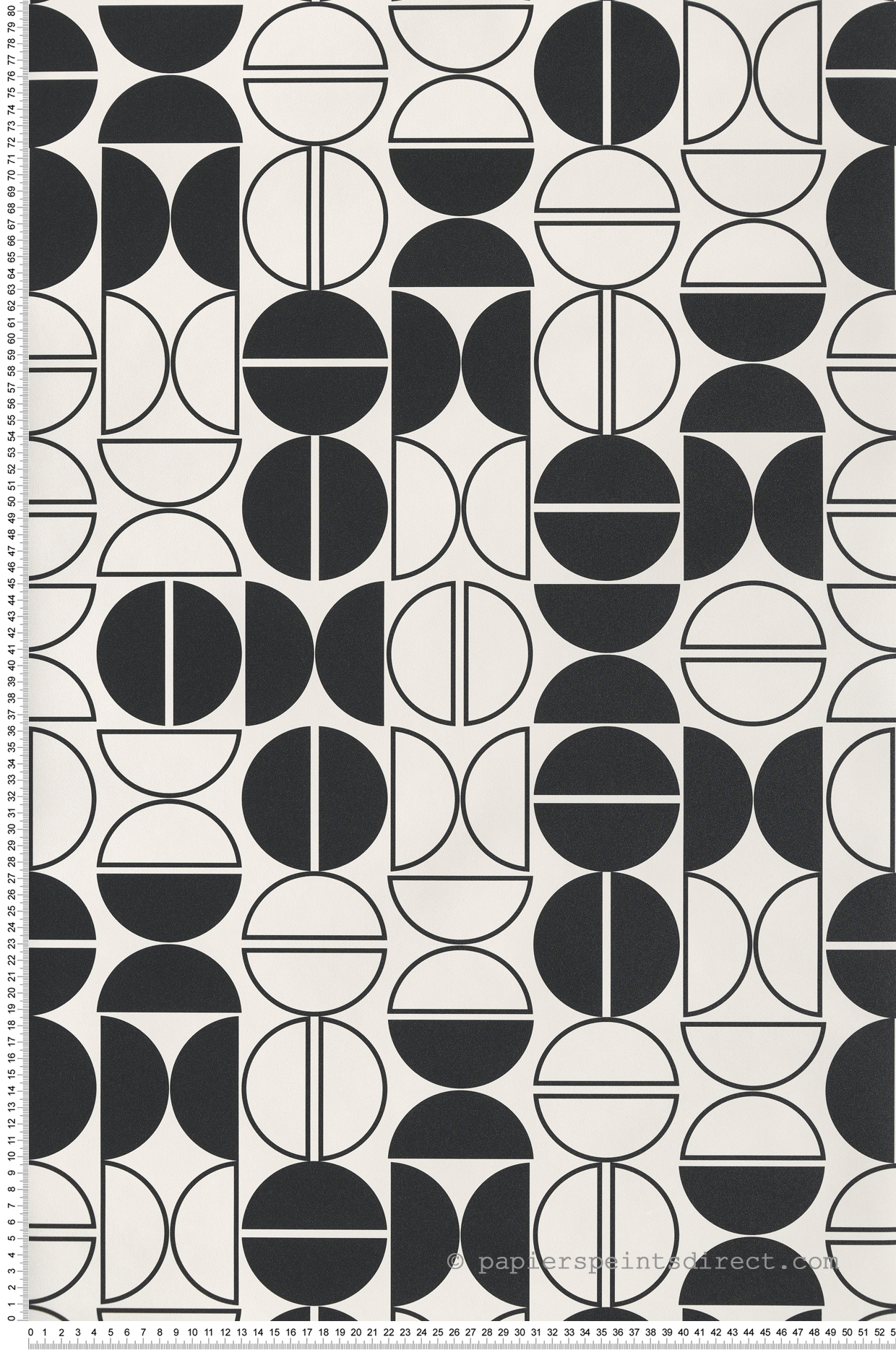 Papier peint Graphique Pastille noir et blanc - Les Essentiels de Lutèce | Réf. LTC-51201919