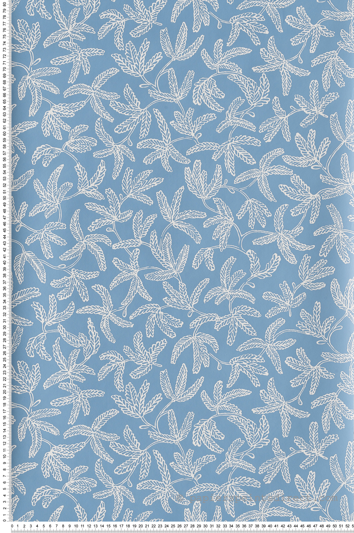 Papier peint feuillage Cocoon bleu céleste - Hygge de Casélio | HYG100576000