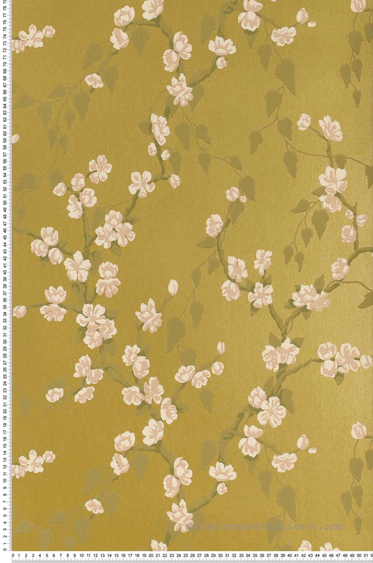 Sakura doré - Papier peint Archive Trails de Little Greene