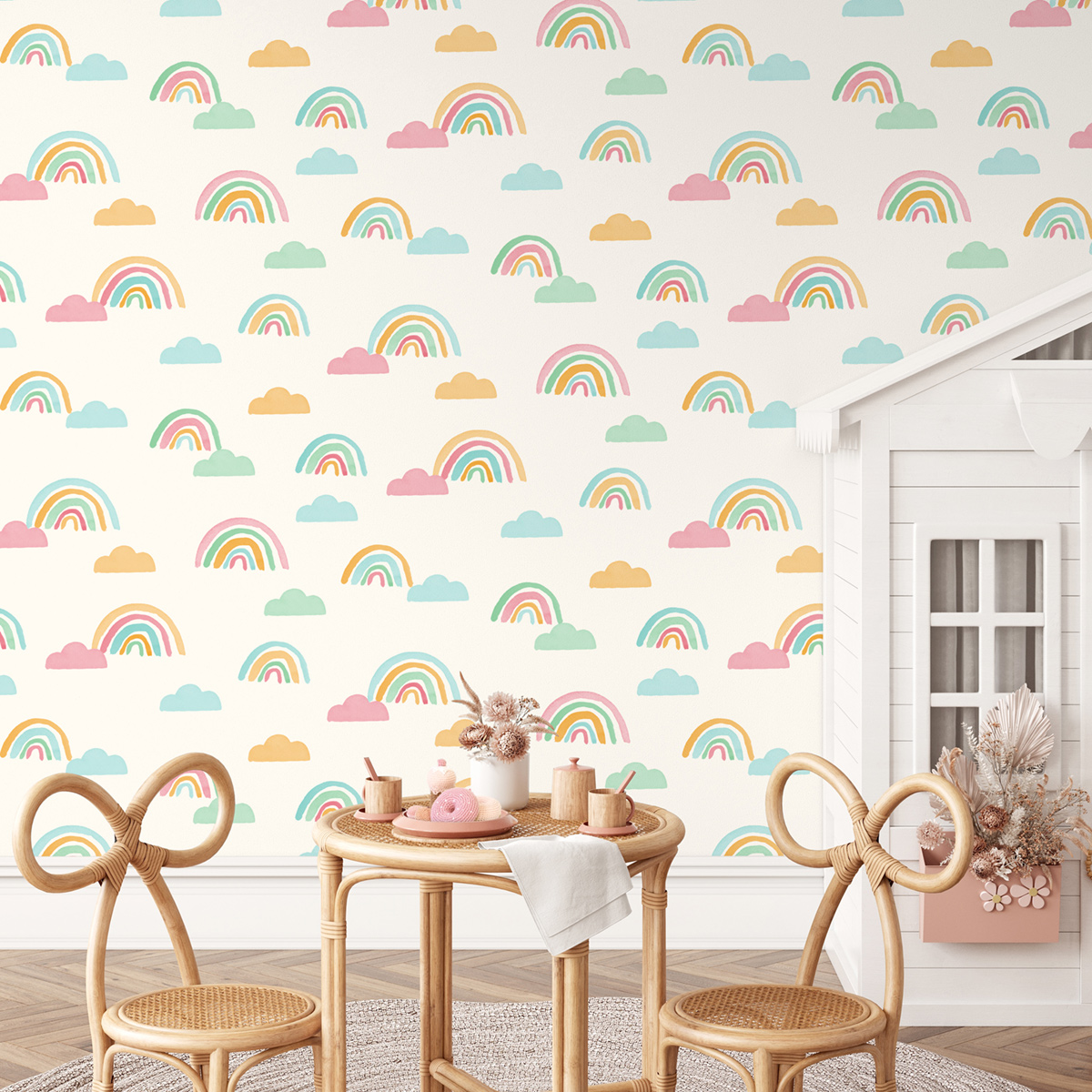 Papier peint Arc en Ciel multicolore - Imagine de Lutèce | Réf. LTC-DL27562