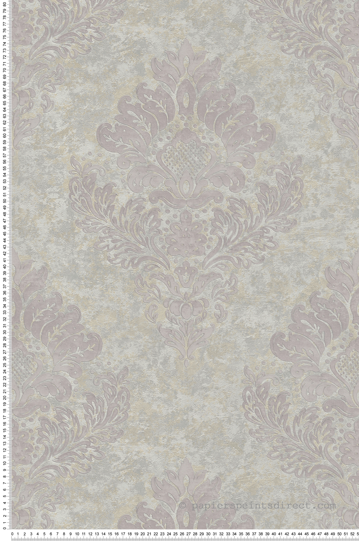 Papier peint Baroque Damasse gris - Metropolitan Stories 2 d'AS Création | Réf. SP15538