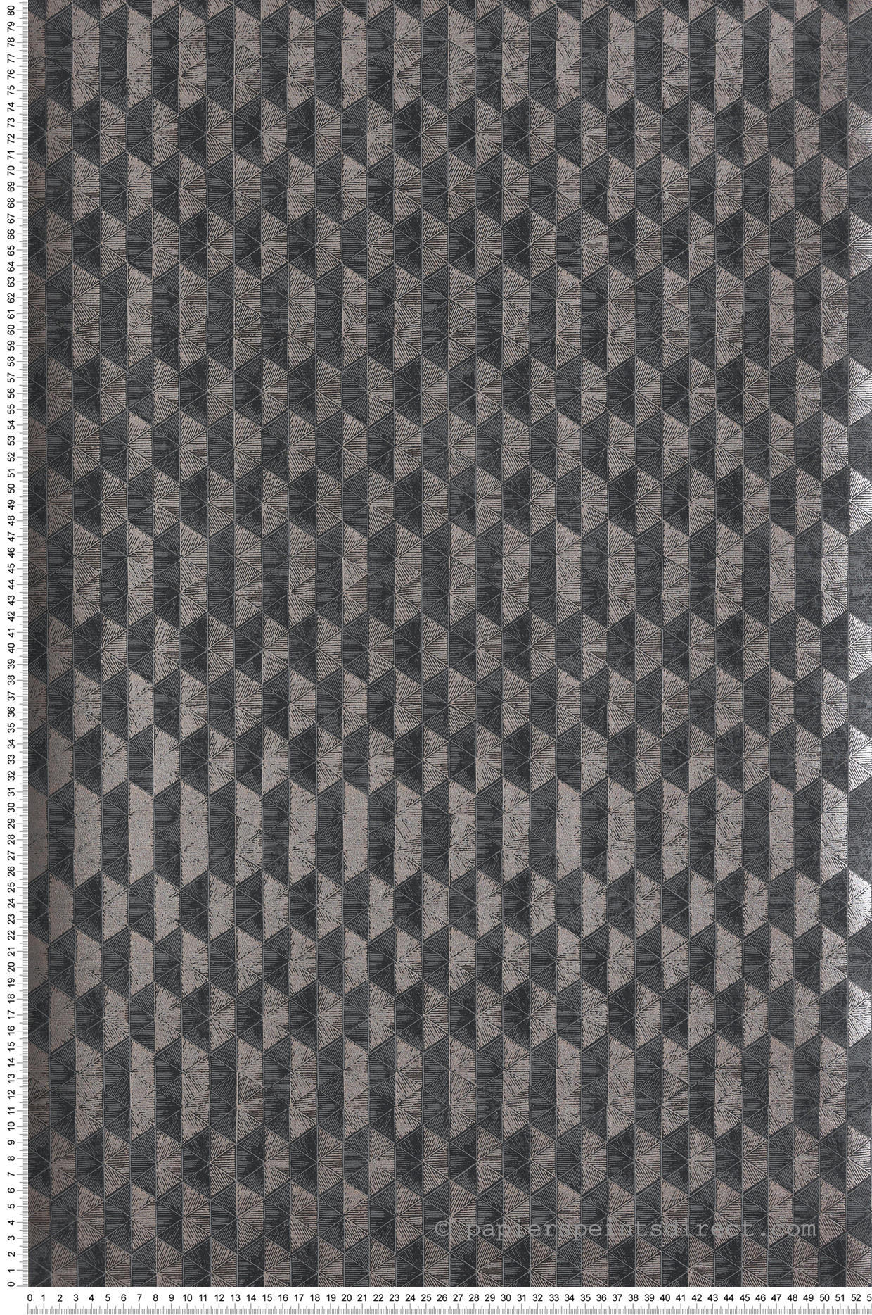 Papier peint Art Déco Vector anthracite doré - The Texture Book de Masureel | Réf. MAS-ORB701