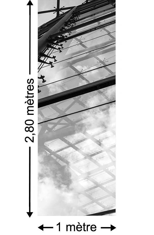 Construction - Papier peint lé unique