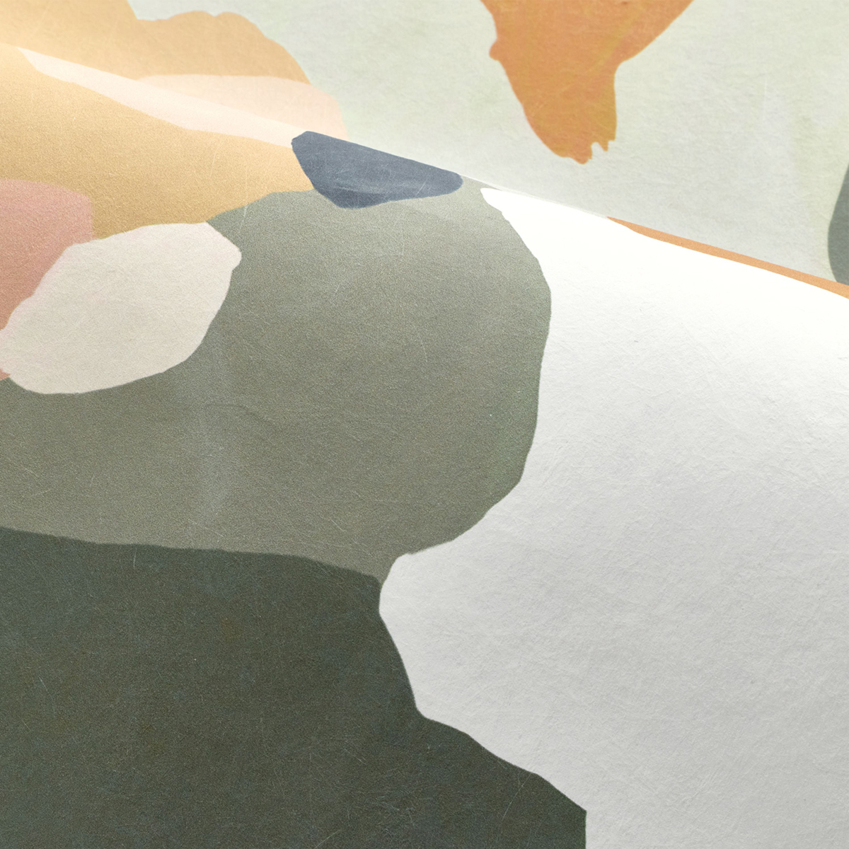 Papier peint panoramique Paysage Abstrait Le Bassin multicolore - L'Ile aux Oiseaux de Casamance AMBV | Réf. CAS-75933568