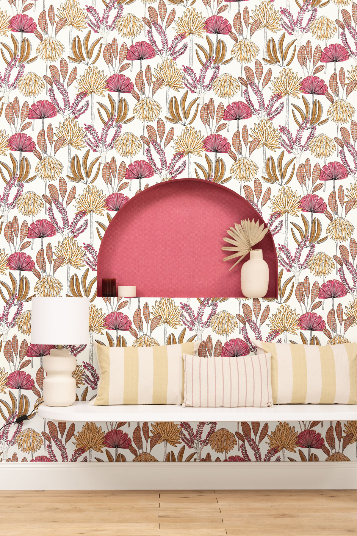 Papier peint Uni Mat Damier fuchsia - Stay Wild de Casélio AMB2 | Réf. WILD104994003