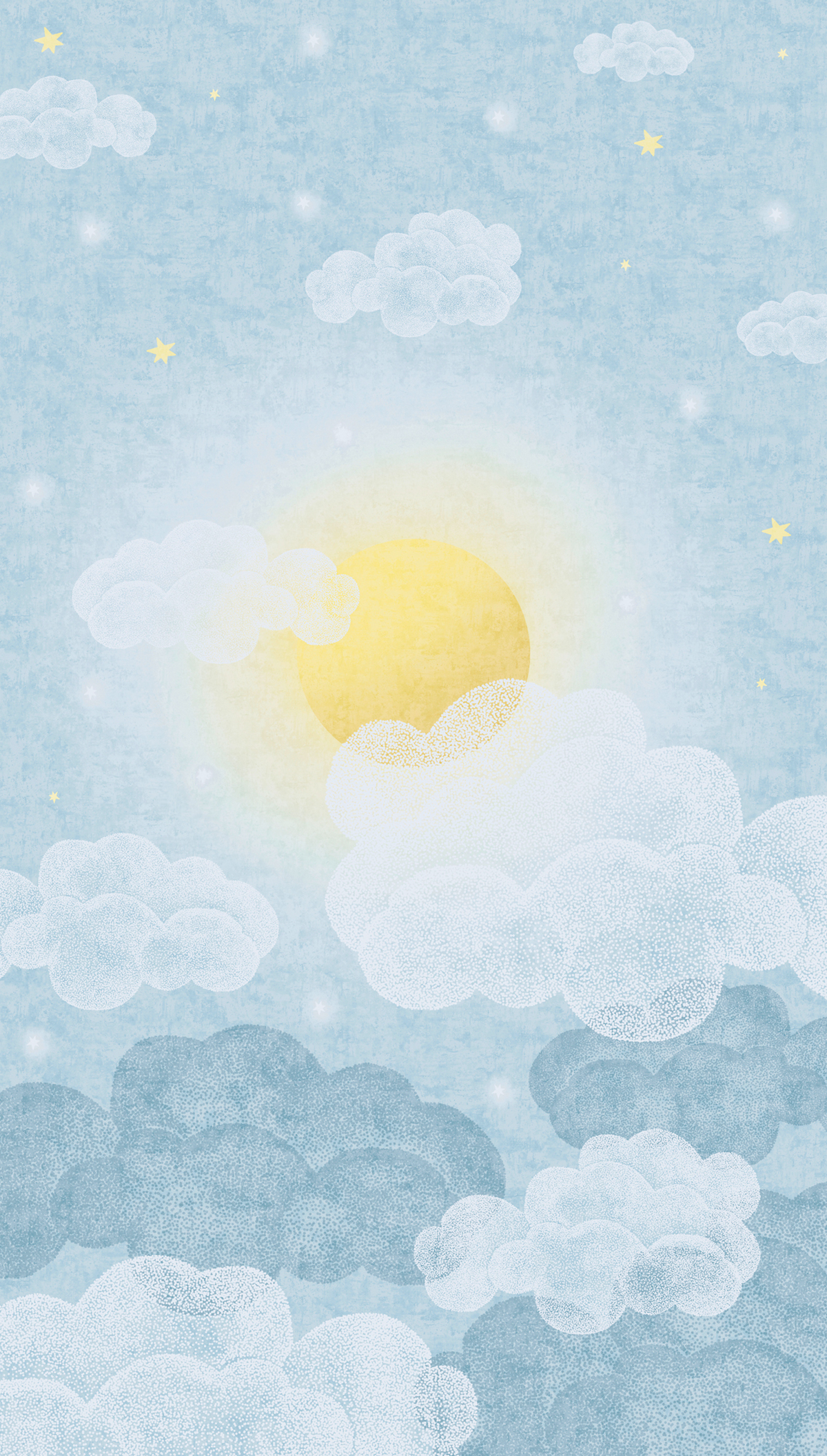 Papier peint panoramique Soleil dans le Ciel bleu - Lilly & Luis d'A.S. Création | Réf. AS-770641