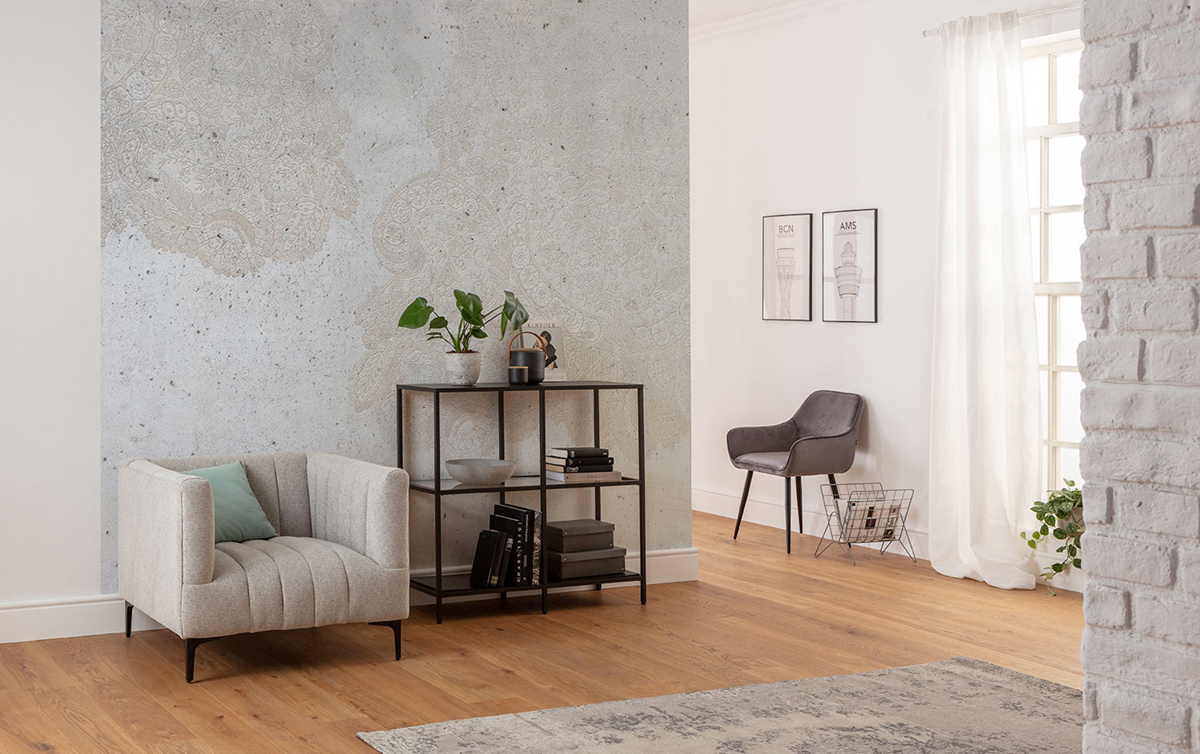 Papier peint dentelle panoramique Puro - Papier peint Komar RAW