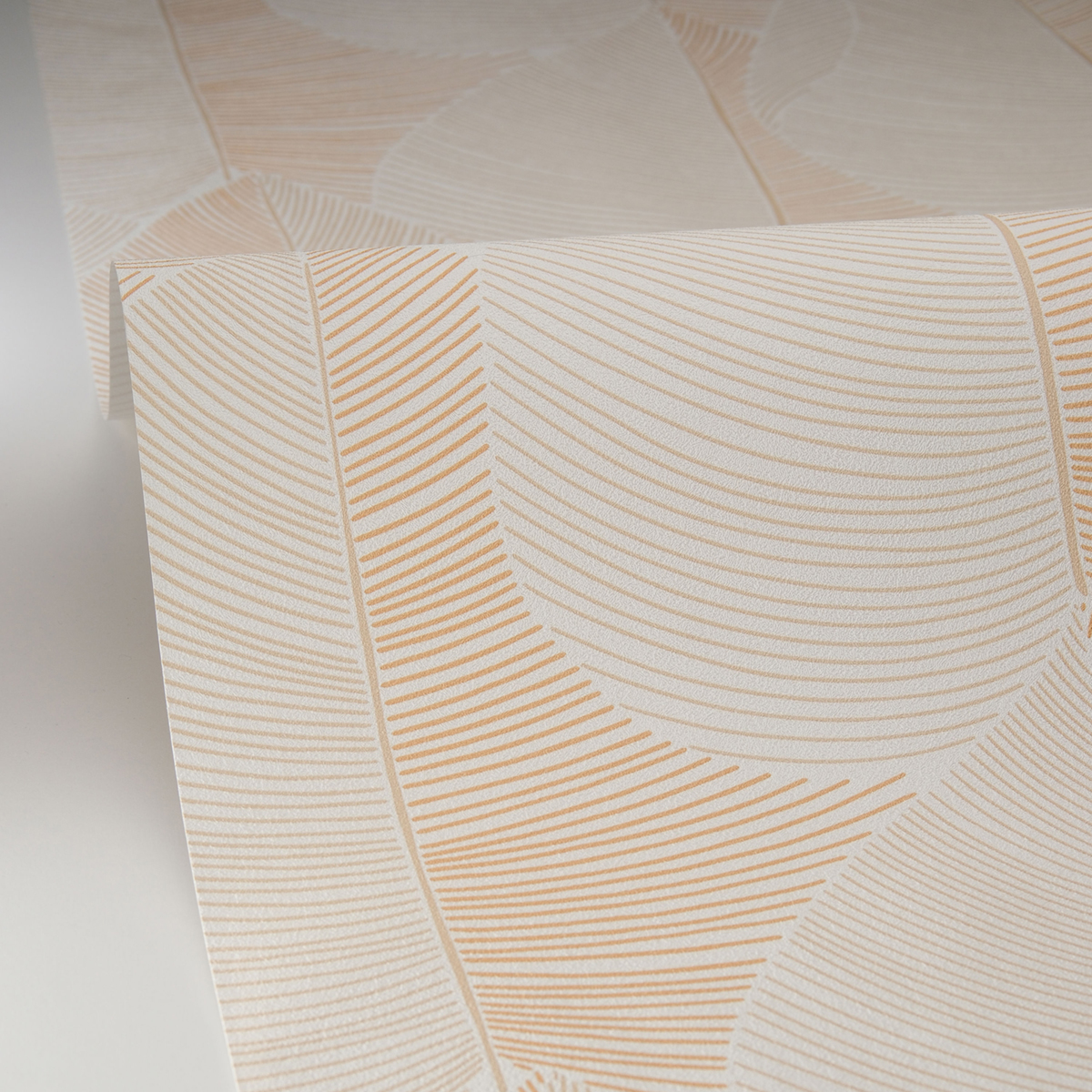Papier peint Feuille Superposée Nuance beige camel - Light de Casélio AMB4| Réf. LIG106591029