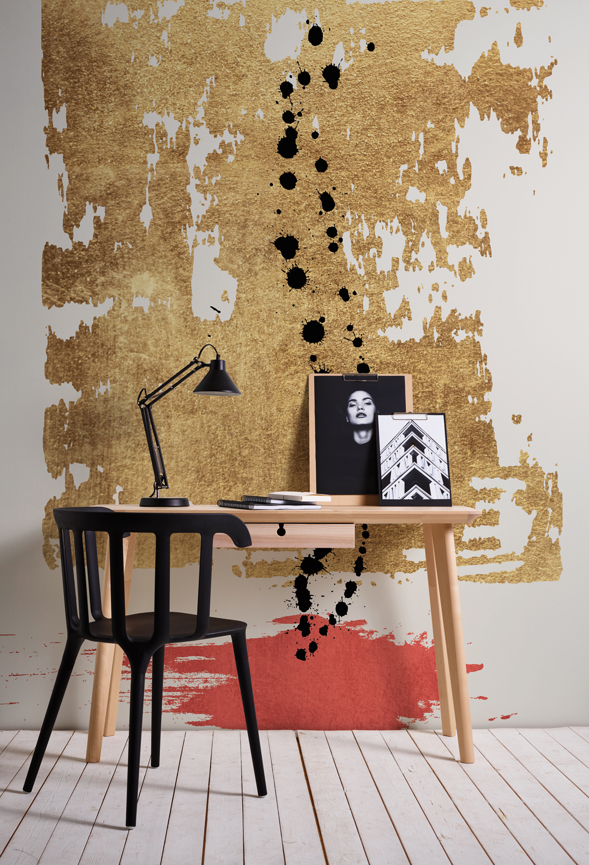 Papier peint panoramique Graphique Drip Drop - Référence DD119949 - Intissé 200g/m2 - Standard 200 x 280