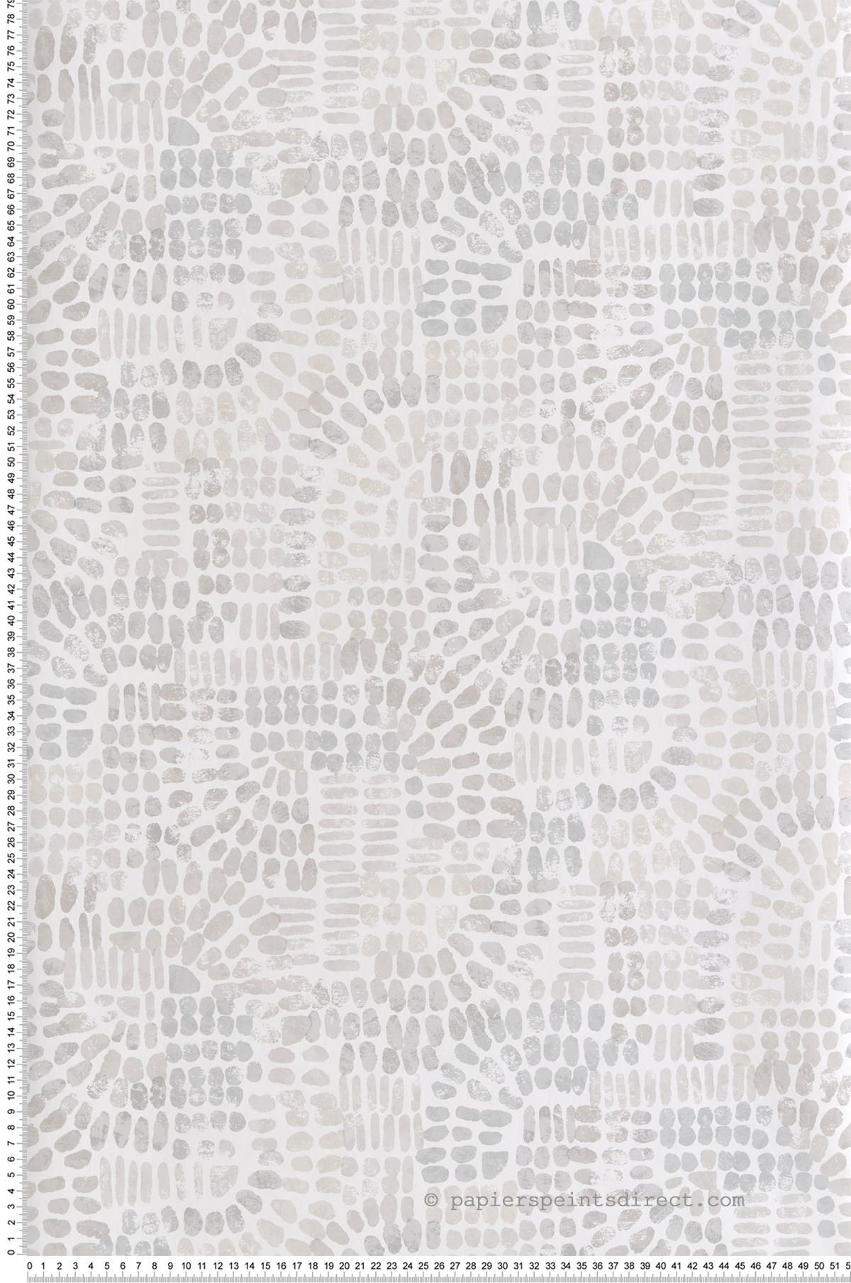 Papier peint Empreinte Wanderer beige gris - Harmony de Lutèce | Réf. LTC-FD27218