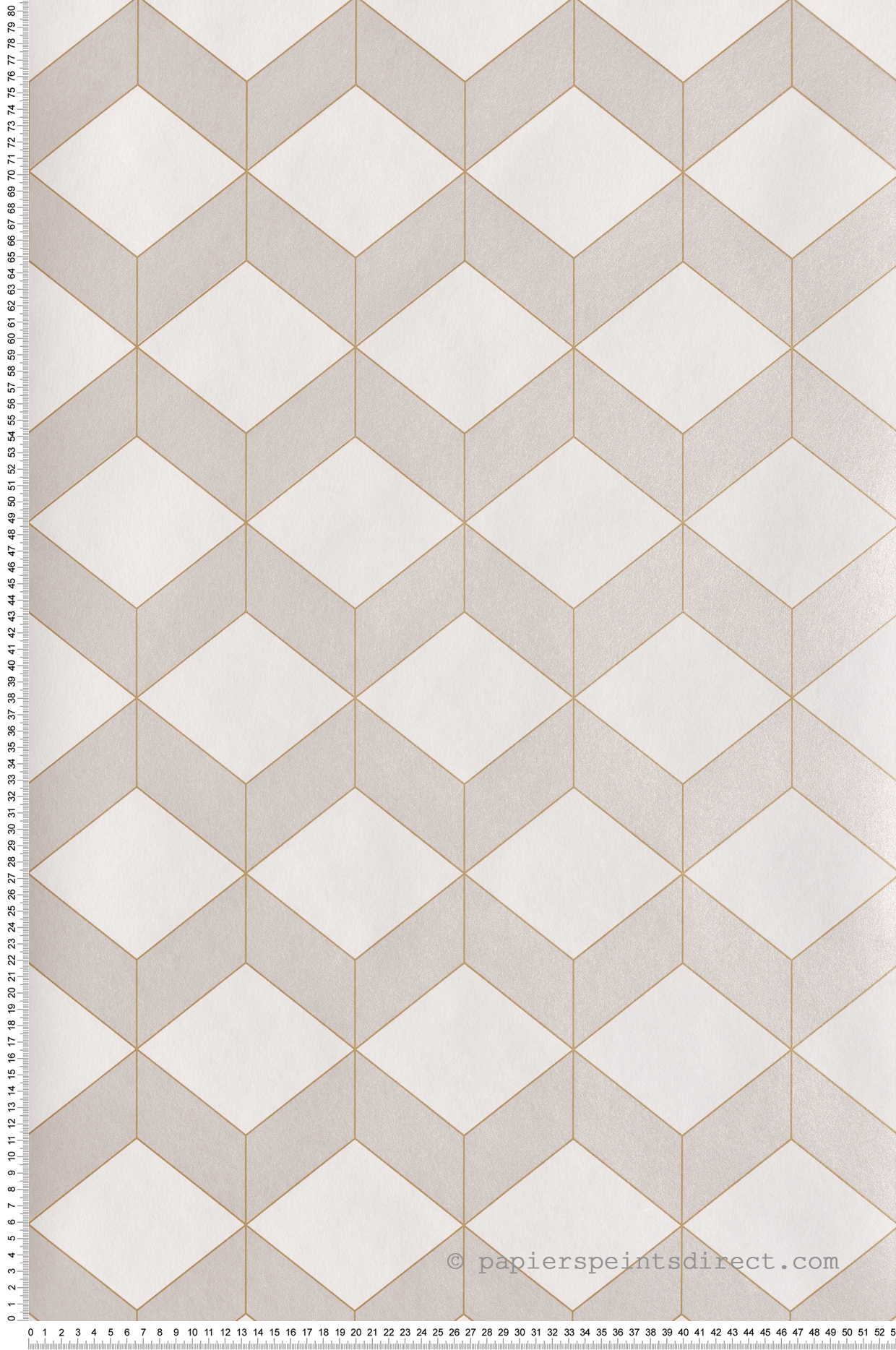 Papier peint Cube Metro perle - 1930 de Casadéco | Réf. MNCT85681212