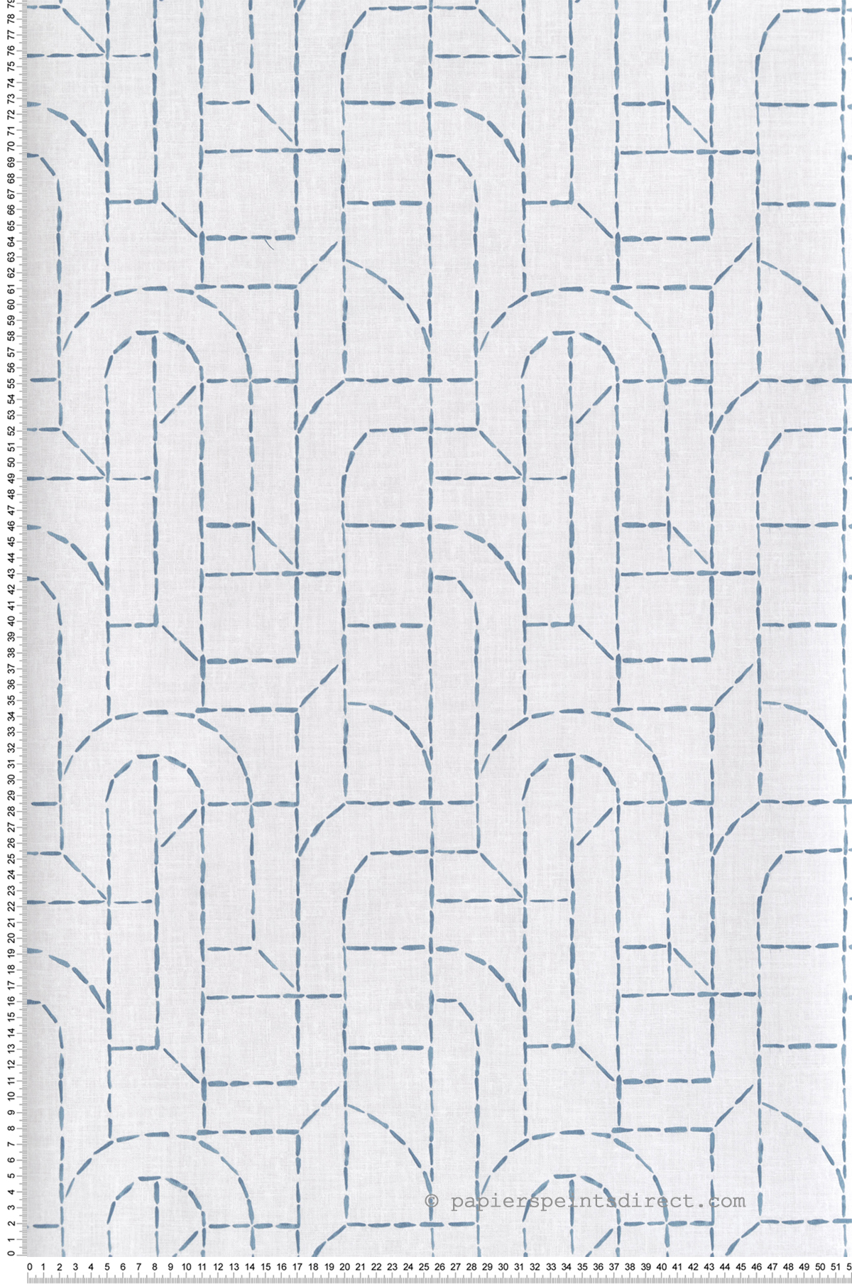 Papier peint Ligne Pointillée Intergrity bleu - Harmony de Lutèce | Réf. LTC-FD27222