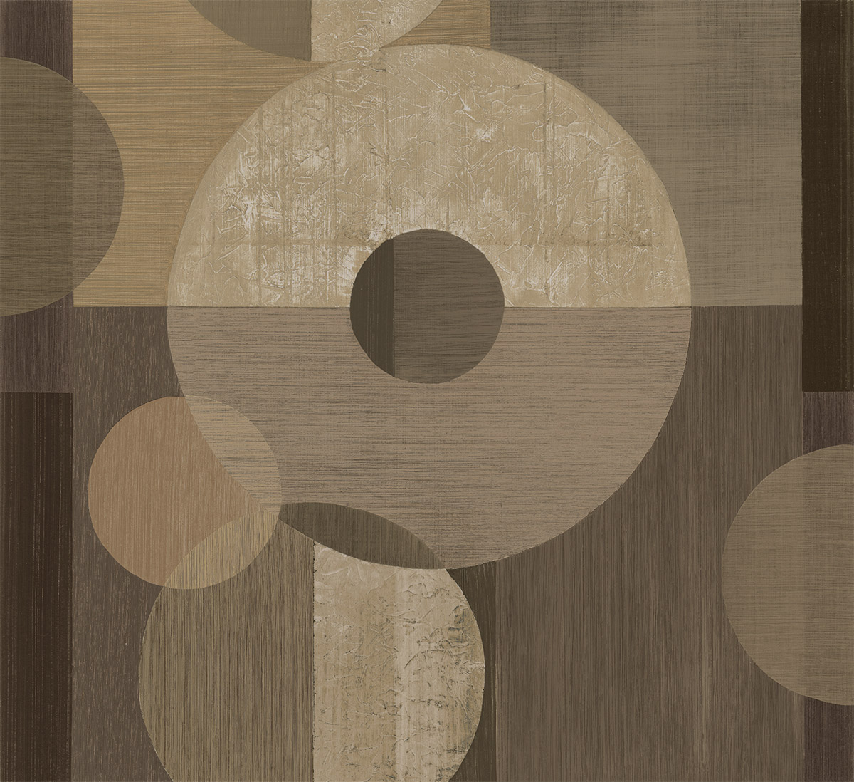 Papier peint Géométrique Bulle marron - Atacama de Montecolino | Réf. MC-IMD28140