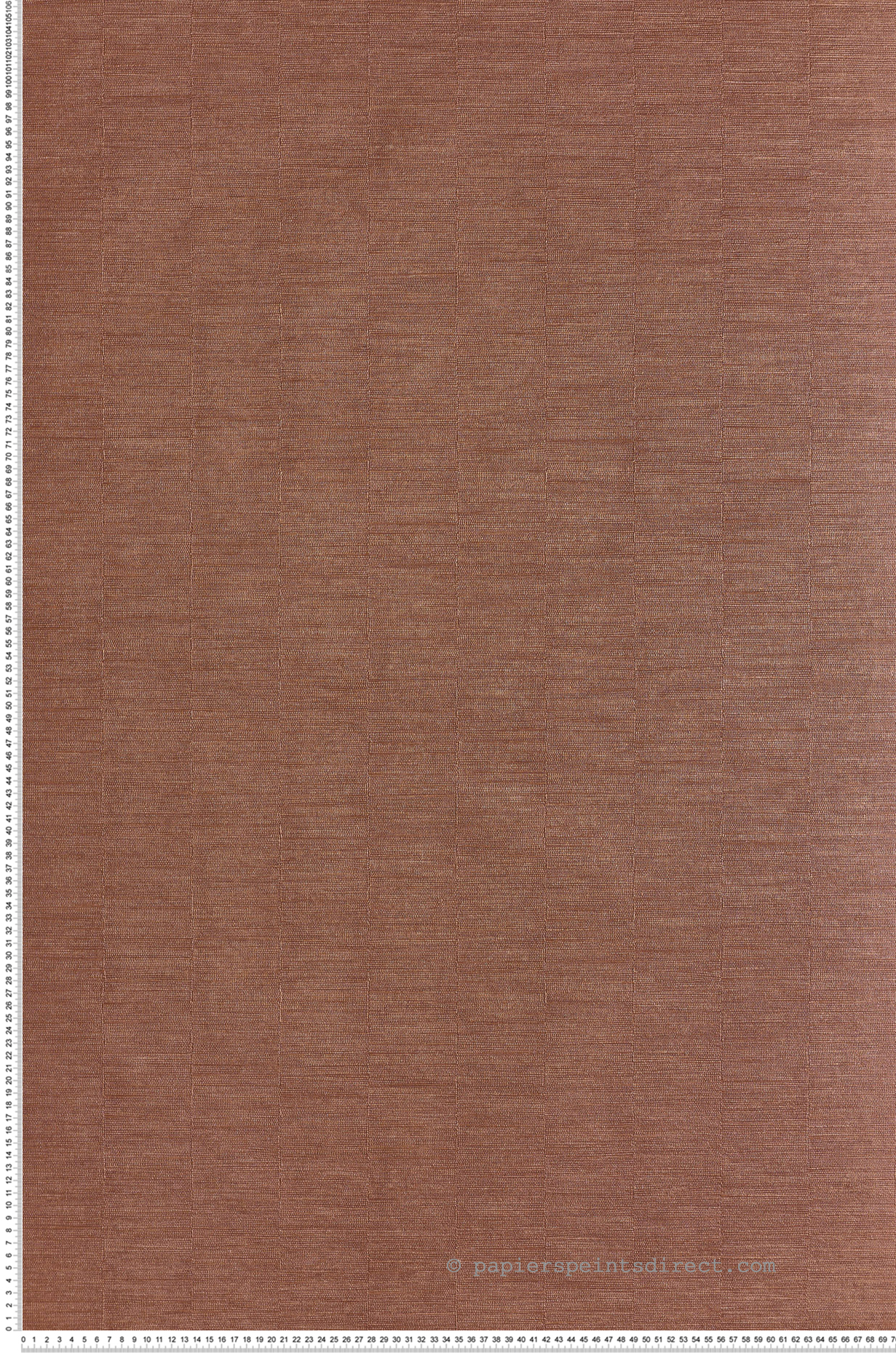 Papier peint Effet Tissu Platinum rouille cuivré - Cérame de Casamance | Réf. CAS-B75073160