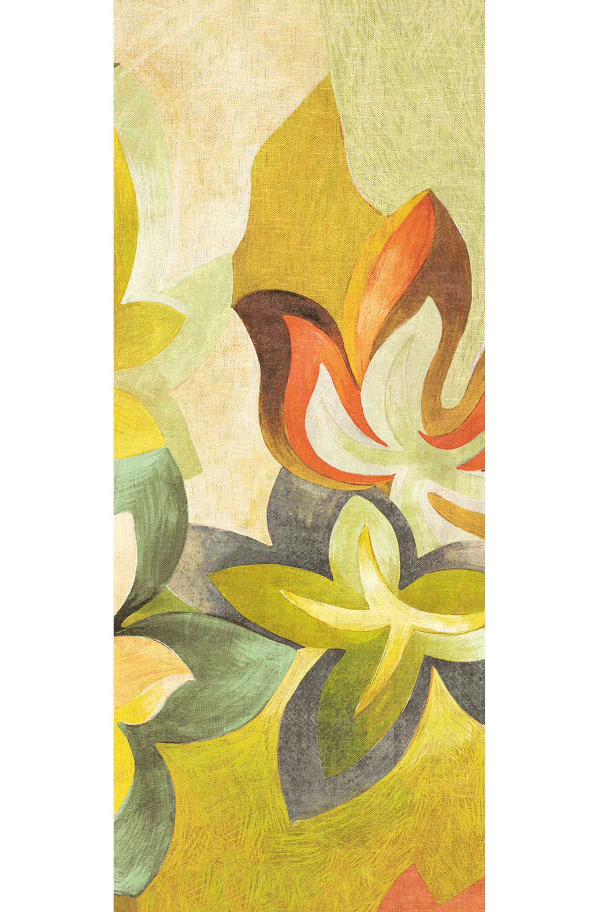 Papier peint panoramique Feuille Somerset vert marron - D H260 - Rhapsody de Masureel | Réf. MAS-DGRHA2034-260