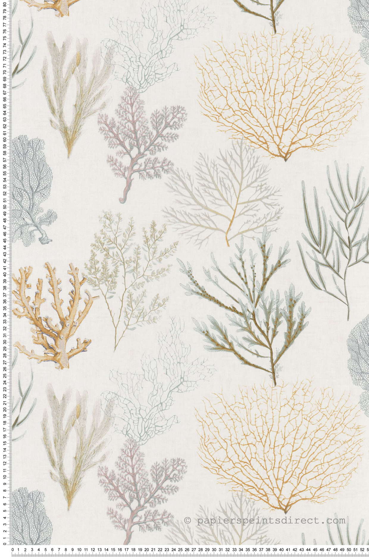 Papier peint Marin Corail jaune - Seaside de Casadéco | Réf. SEAS83972127