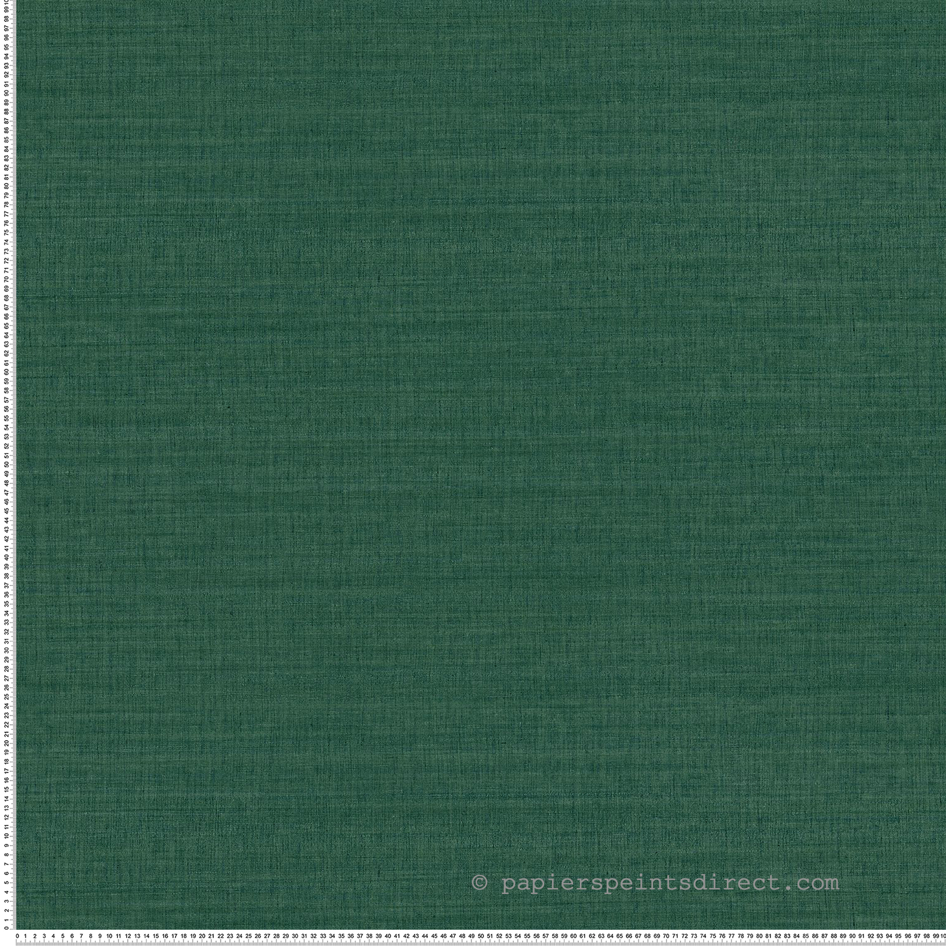 Papier peint Uni Tissage Sora émeraude - Légendes de Casamance | Réf. CAS-70172548