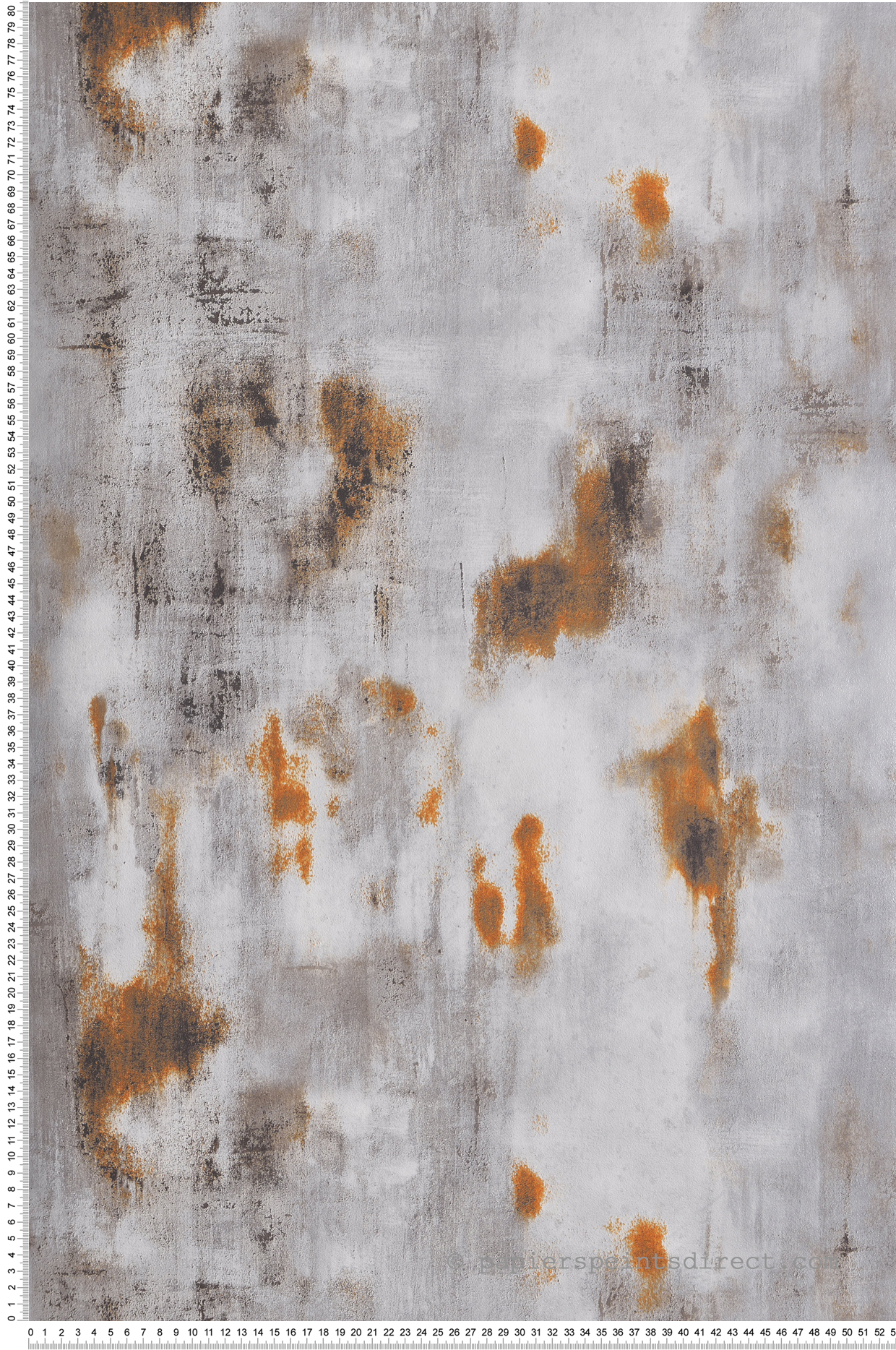 Papier peint Béton Métallisé gris argent - Les Aventures de Lutèce | Réf. LTC-11202109