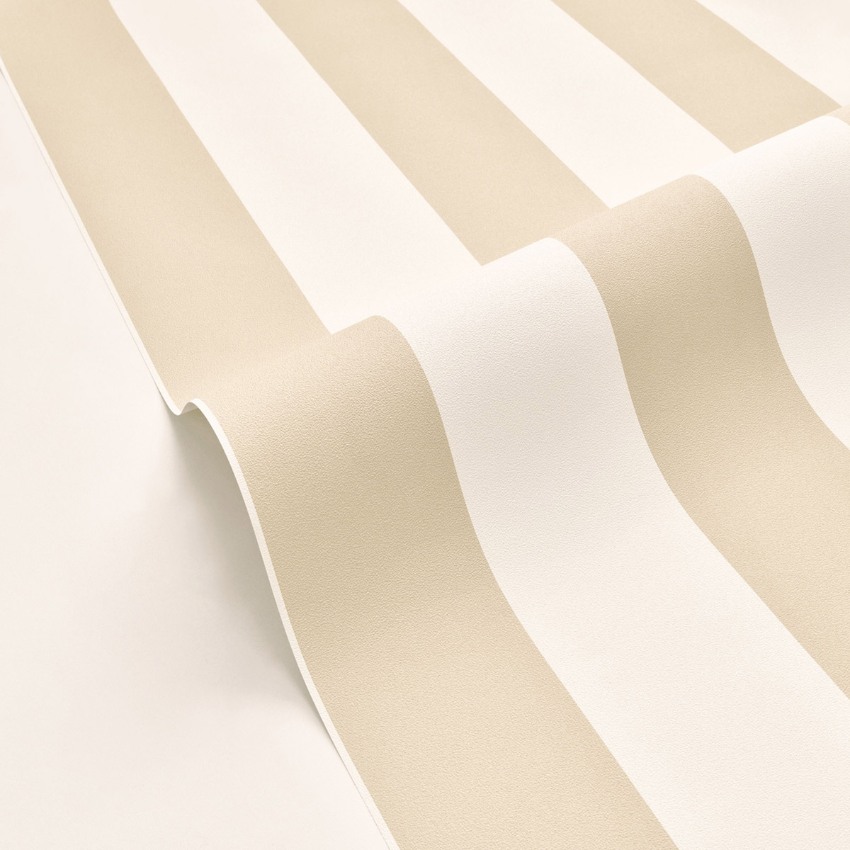 Papier peint Rayures Wide Lines beige blanc - Basics de Casélio AMB4| Réf. BAI104021050