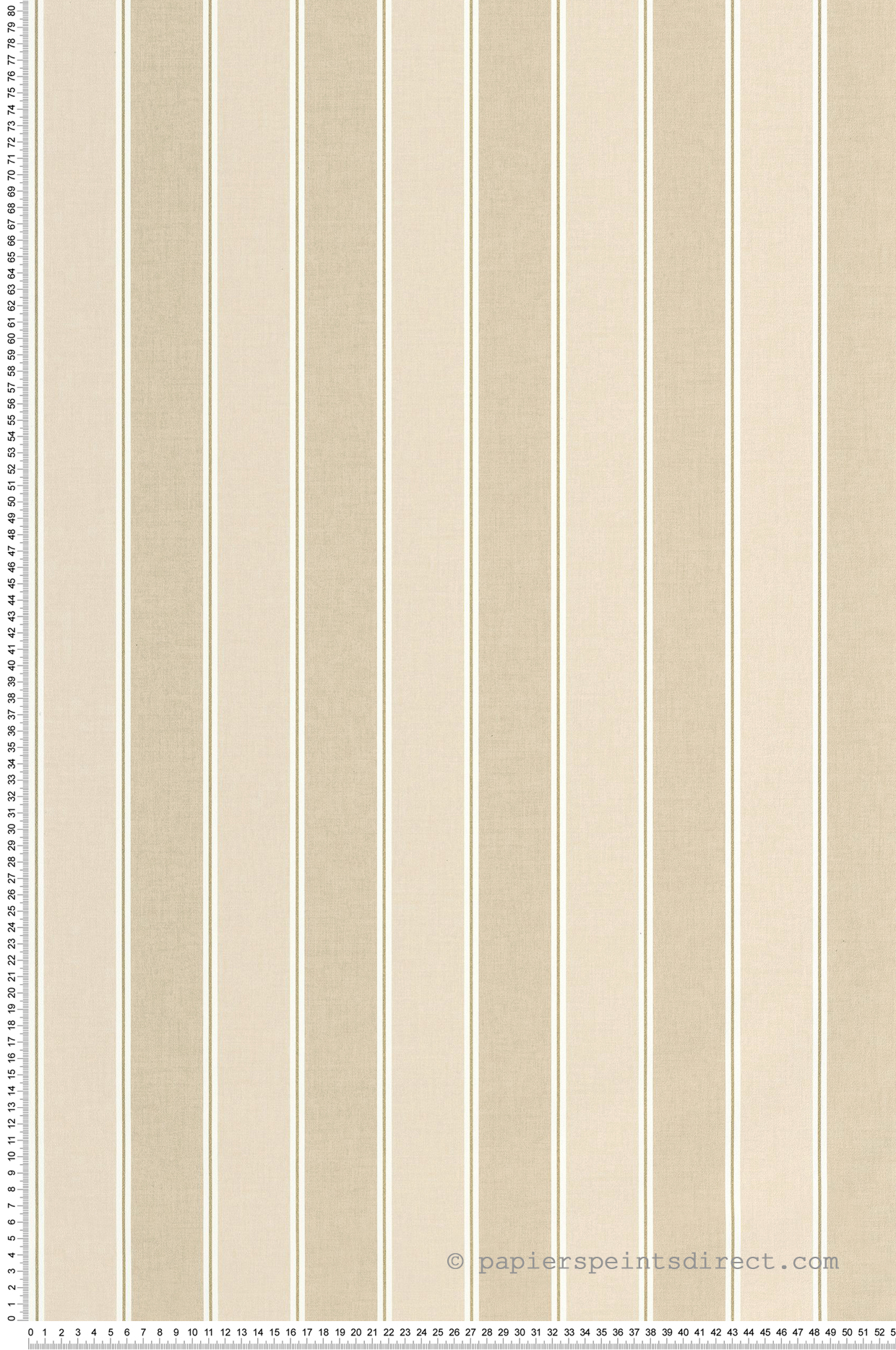 Papier peint Rayures Classique Vintage Lines beige doré - Line Up de Casélio | Réf. LNP106731020