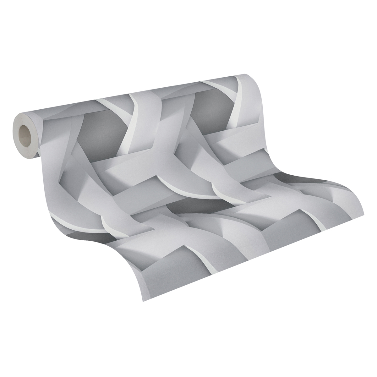 Papier peint Trompe l'Oeil Illusion gris foncé - Pintwalls d'A.S. Création | Réf. AS-387212