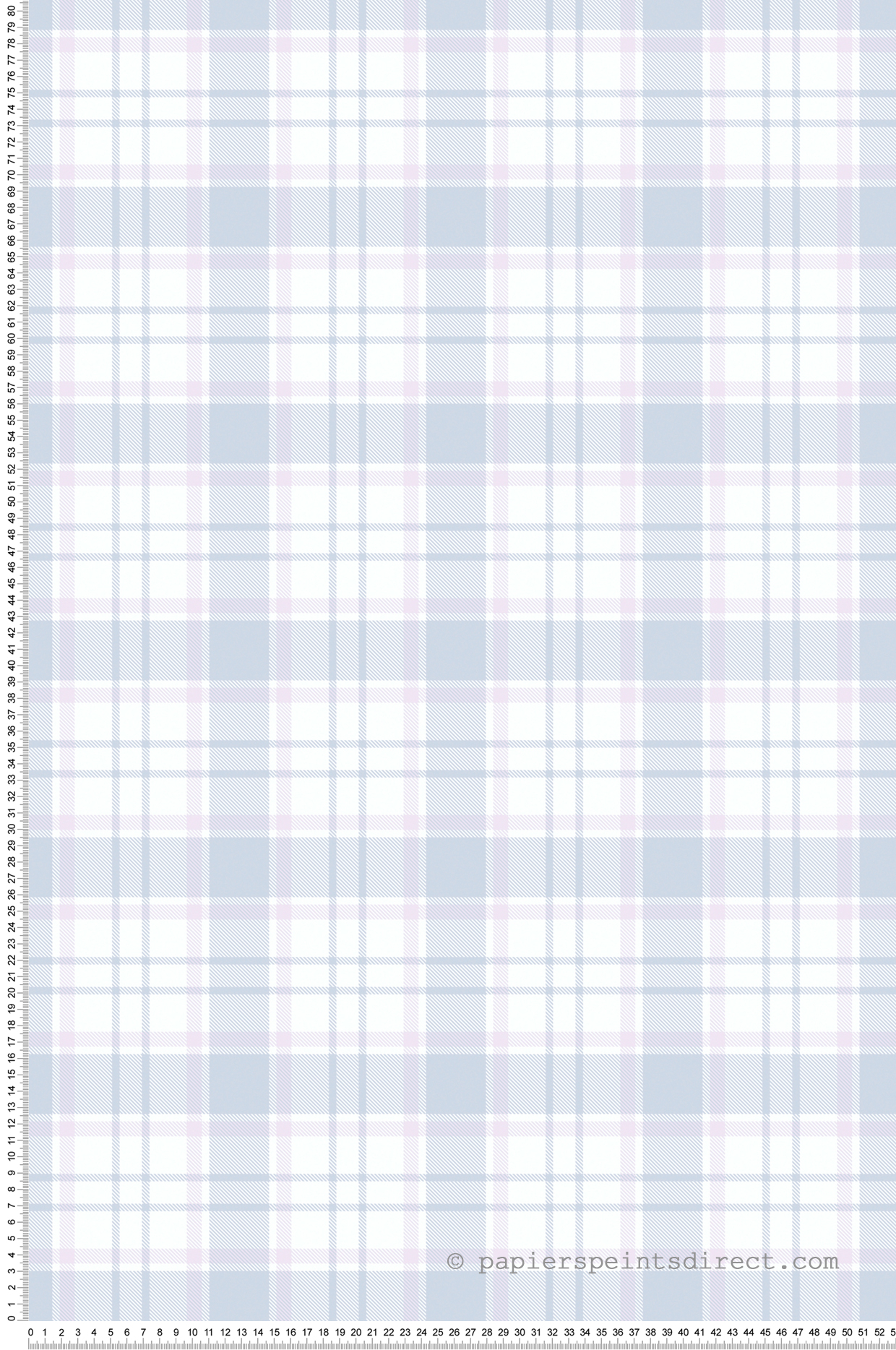 Papier peint Tartan Classique rose bleu-gris - Little Love d'A.S. Création | Réf. SP15660
