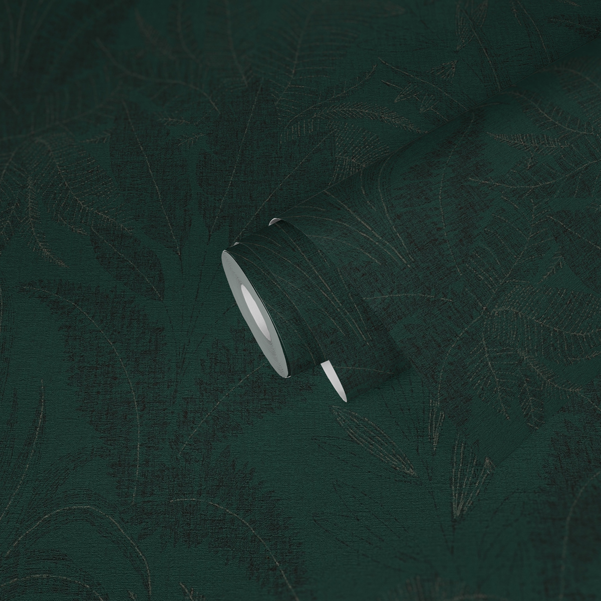 Papier peint Feuilles Nature Discrète vert sapin - Stories of Life d'A.S. Création AMB2 | Réf. AS-396543