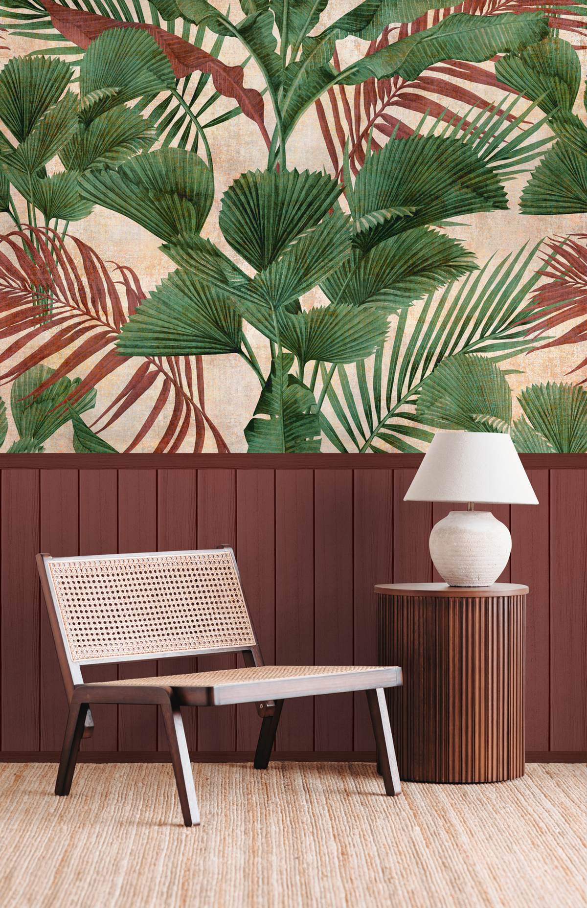 Papier peint panoramique Exotique Soubassement briqque - Wallpanel d'A.S. Création AMB4 | Réf. AS-398081