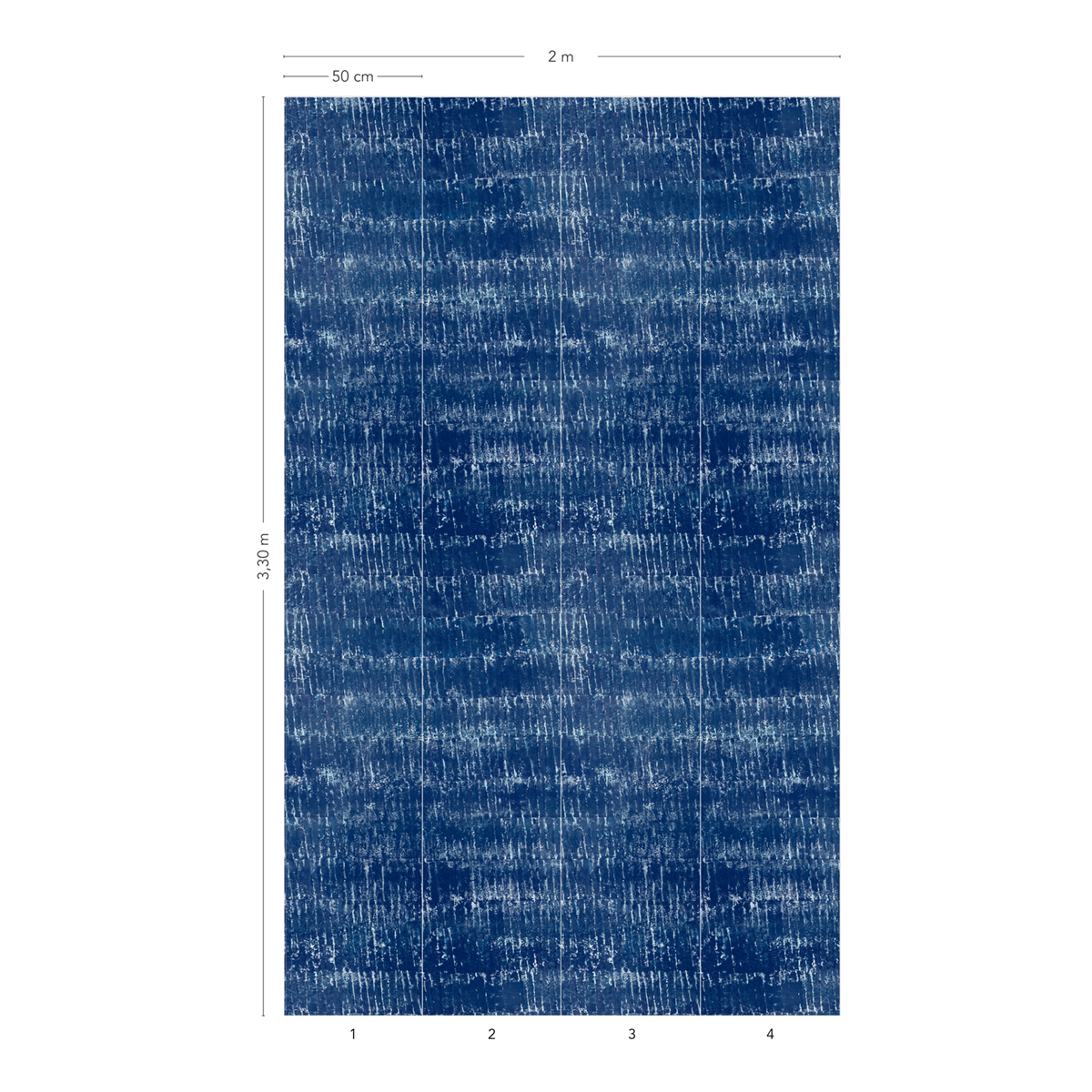 Papier peint panoramique Ecorce Indigo 1/2/3/4 - Isidore Leroy